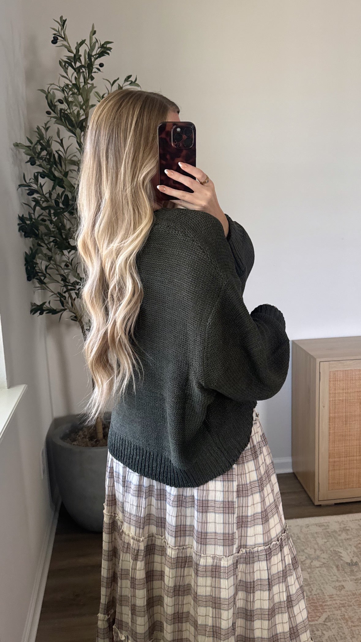 Jayla Knit Sweater / Olive Green