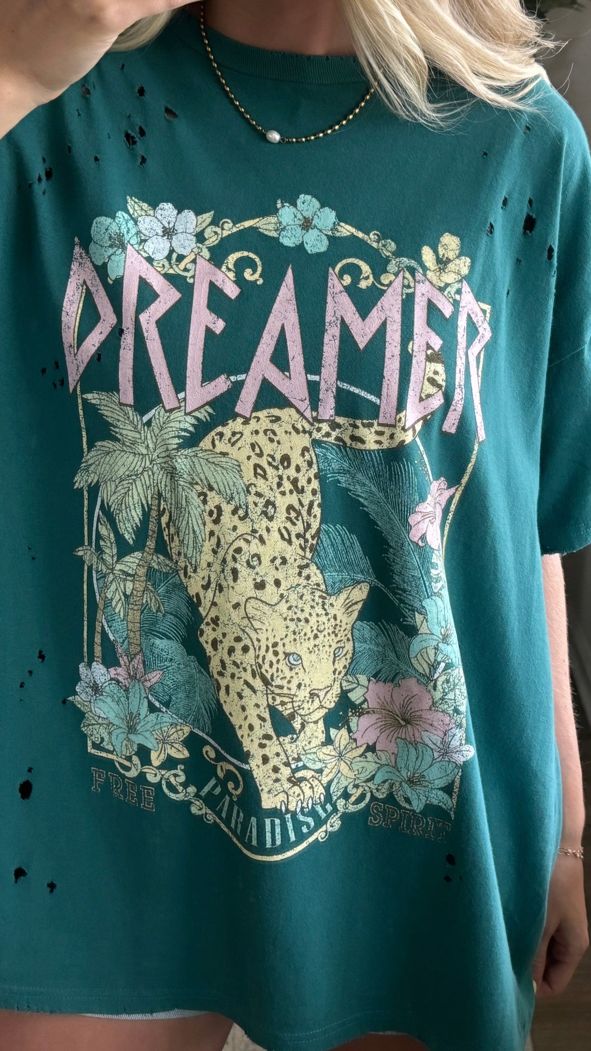 Dreamer Graphic Tee / Teal