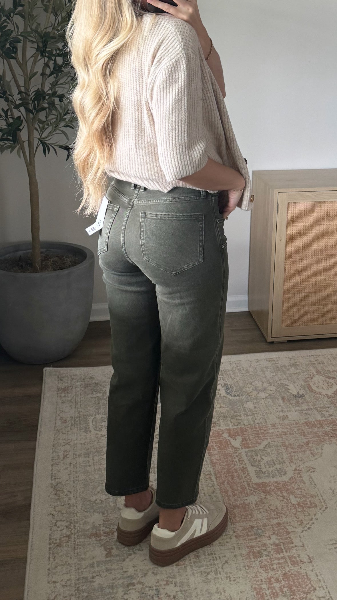 Nova Barrel Denim / Dark Green