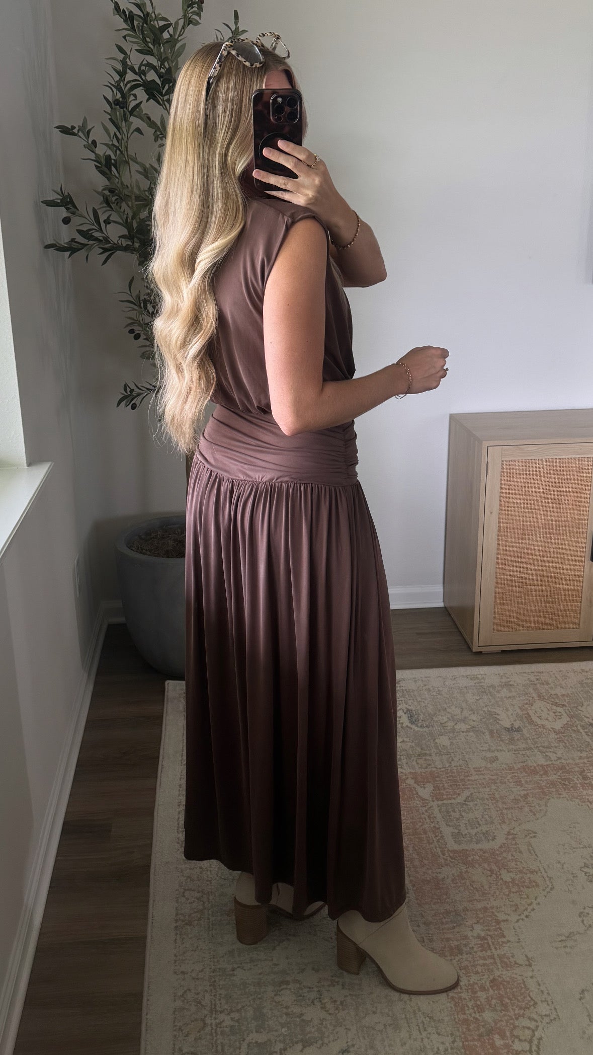 Harley Midi Skirt Set / Brown