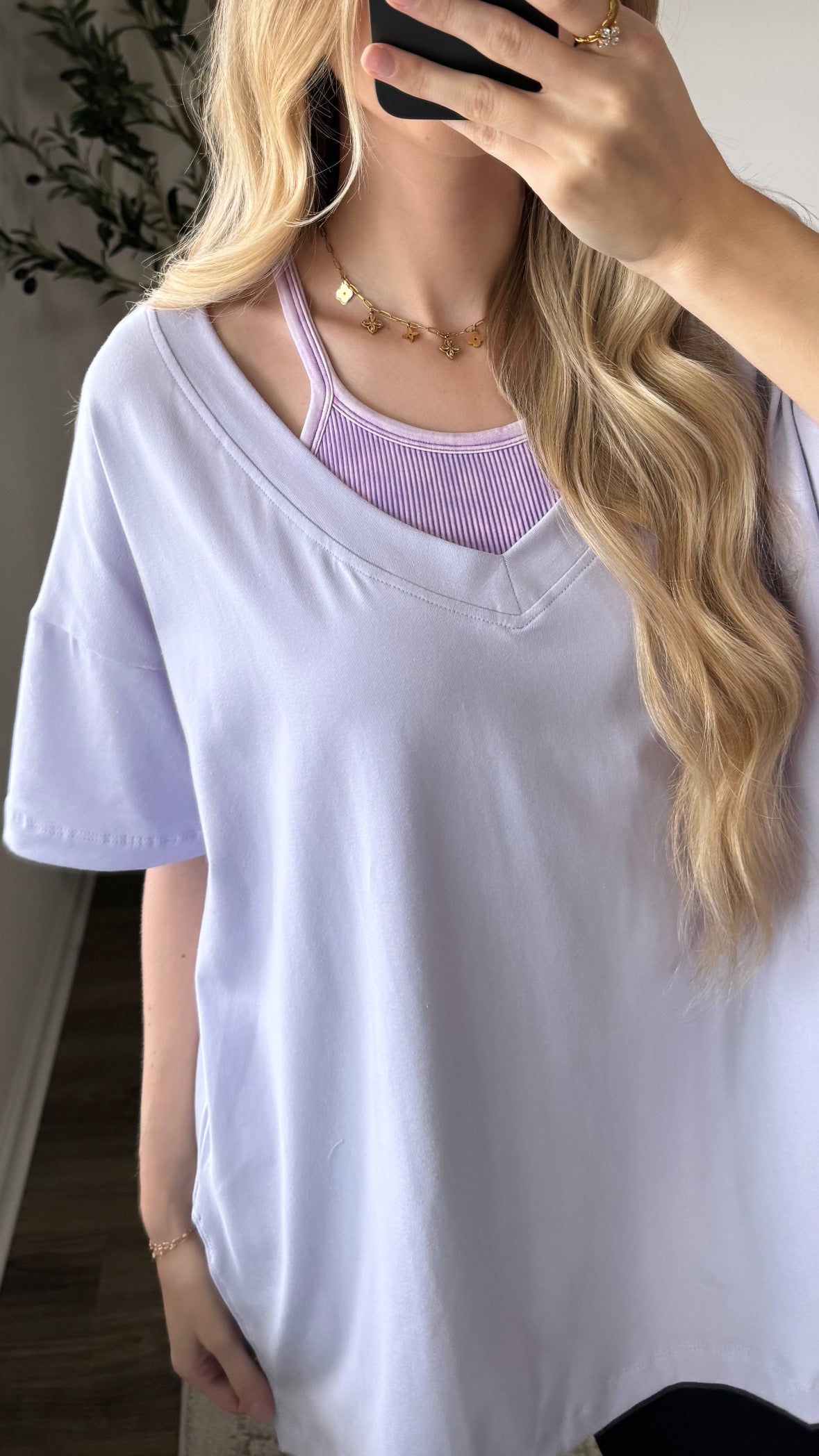 Saturday Oversized Tee / Lavender