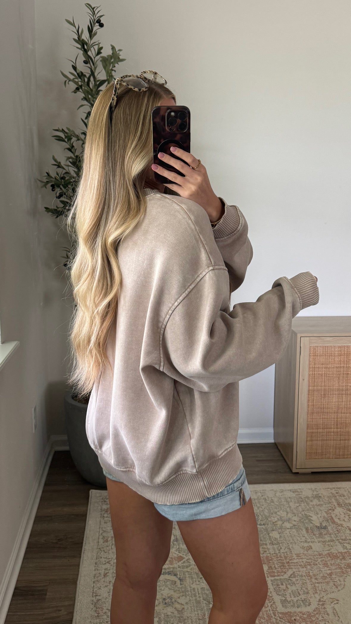 Cozy Fleece Pullover / Ash Mocha