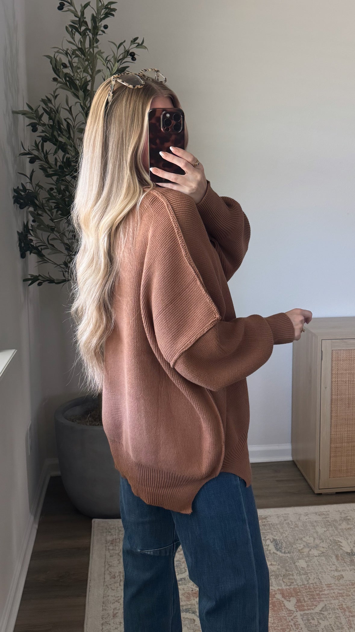 Oversized Essential Knit / Caramel