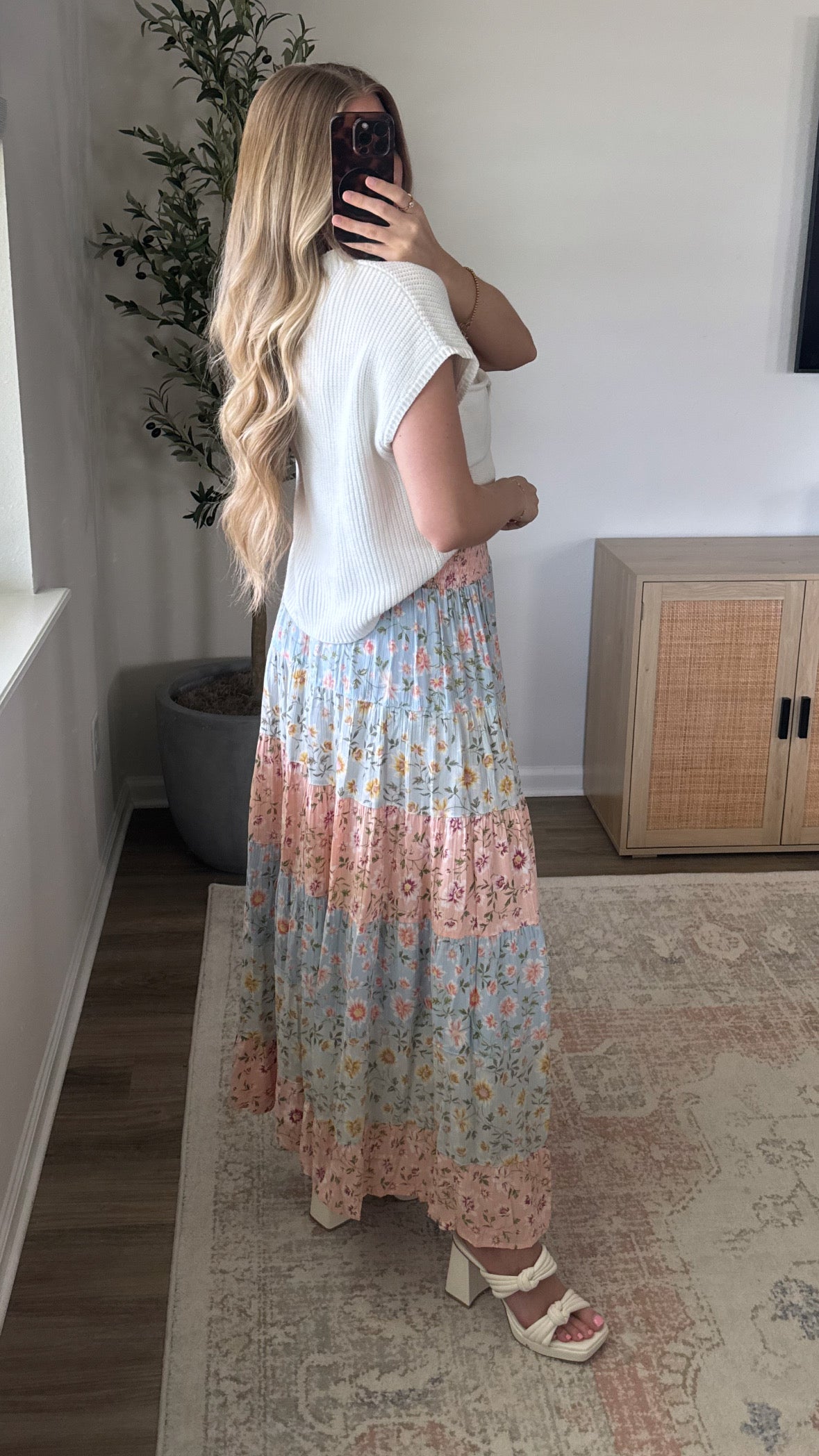Garden Party Maxi Skirt / Pastel