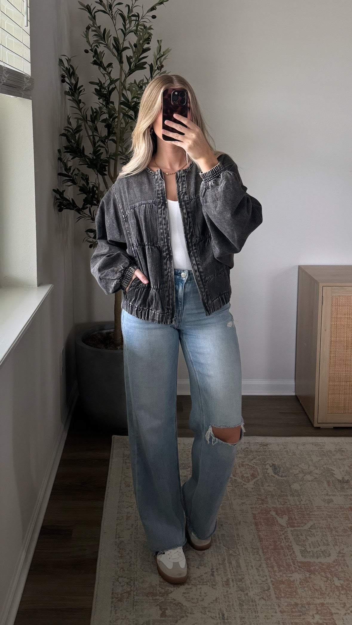 PREORDER (9/19) Harper Bomber Jacket / Charcoal