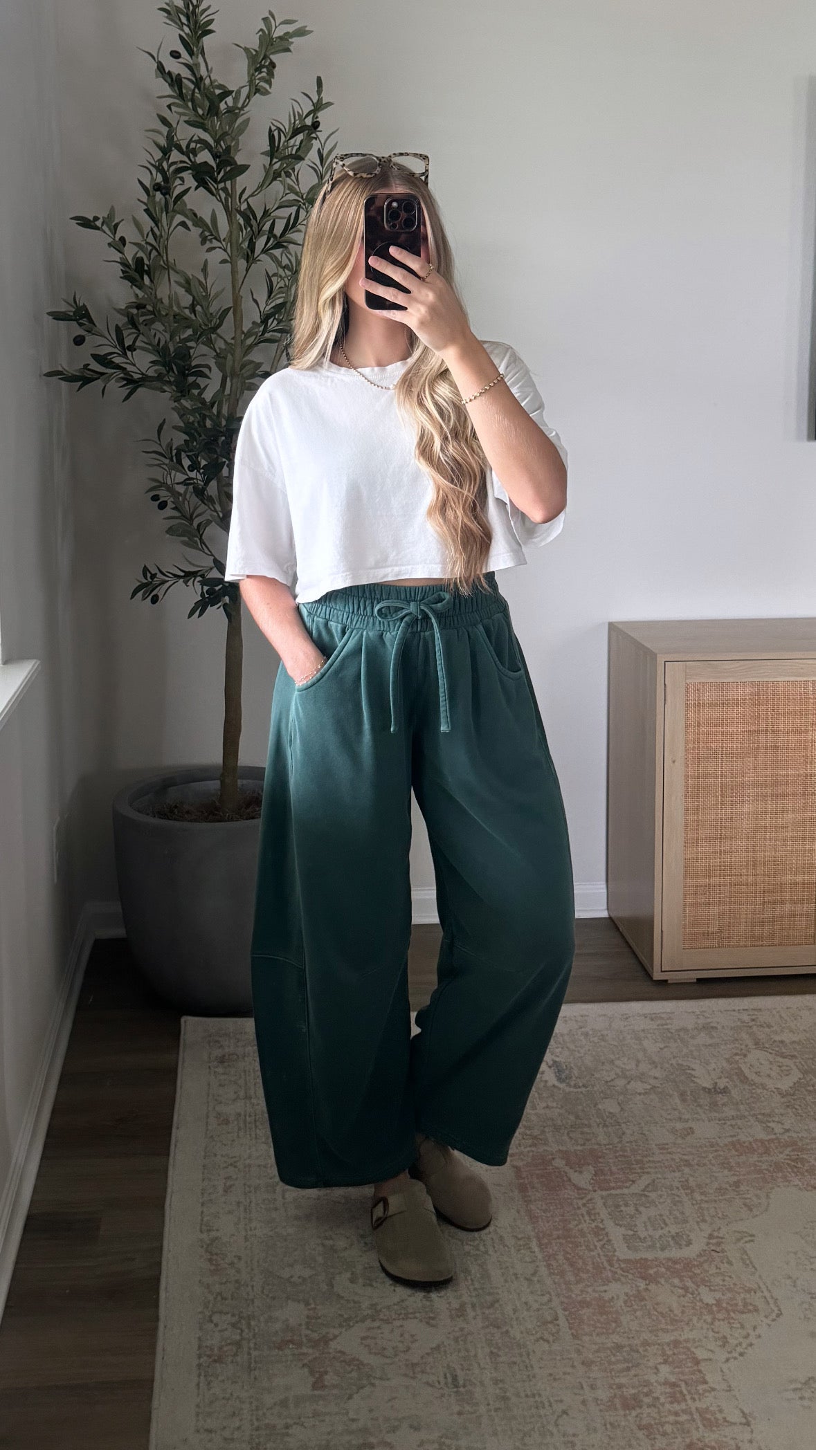 Barrel Sweatpants / Dark Green
