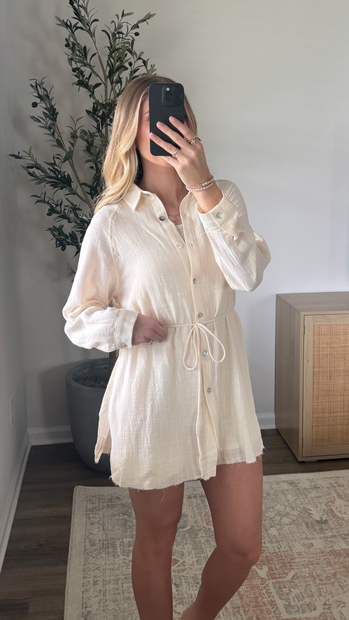 Cali Romper Dress / Cream
