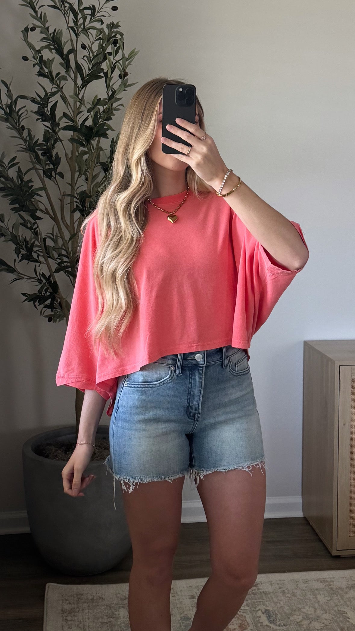 Kayla Denim Shorts / Med Wash
