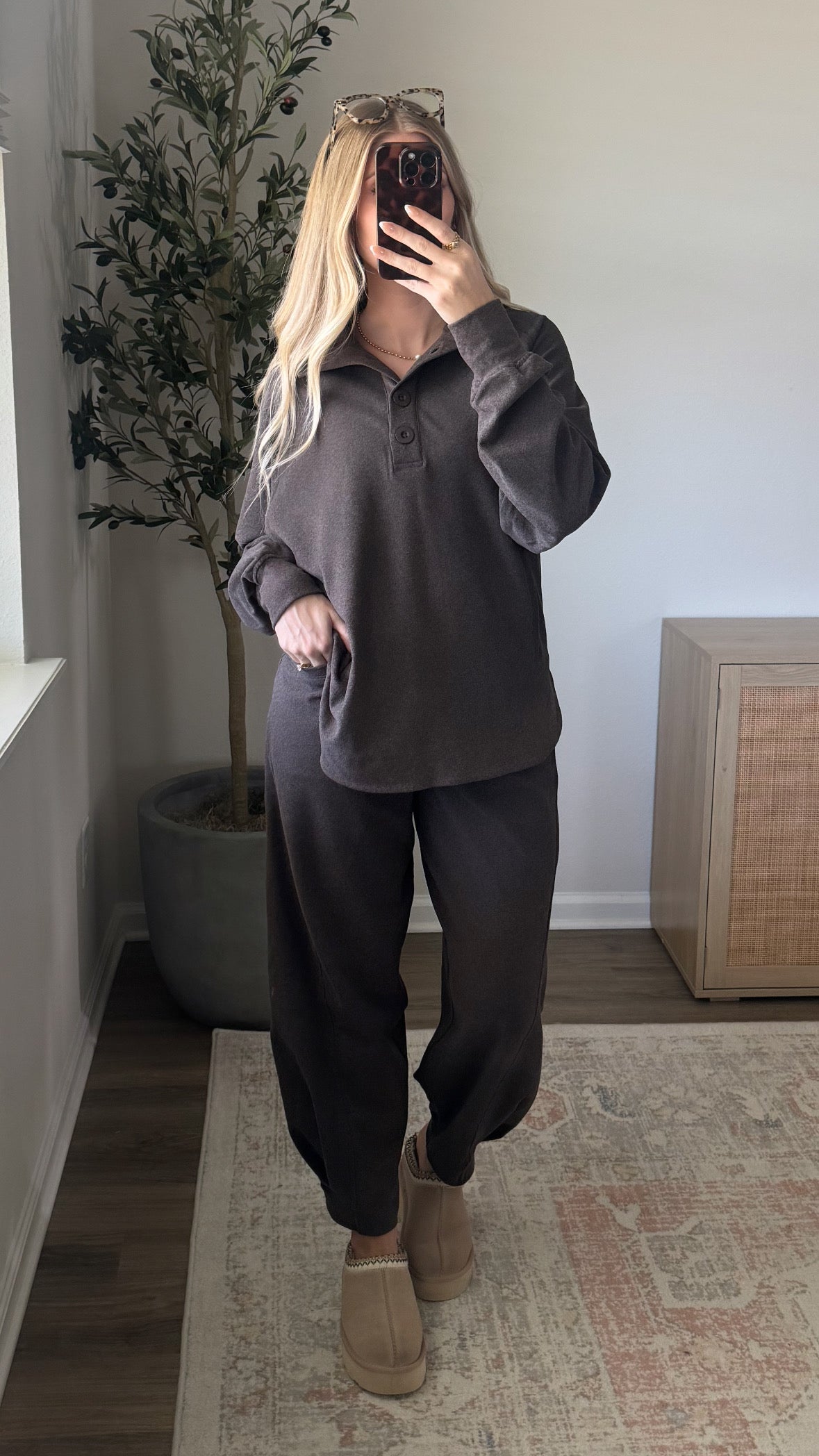 Barrel Sweatpants / Dark Brown