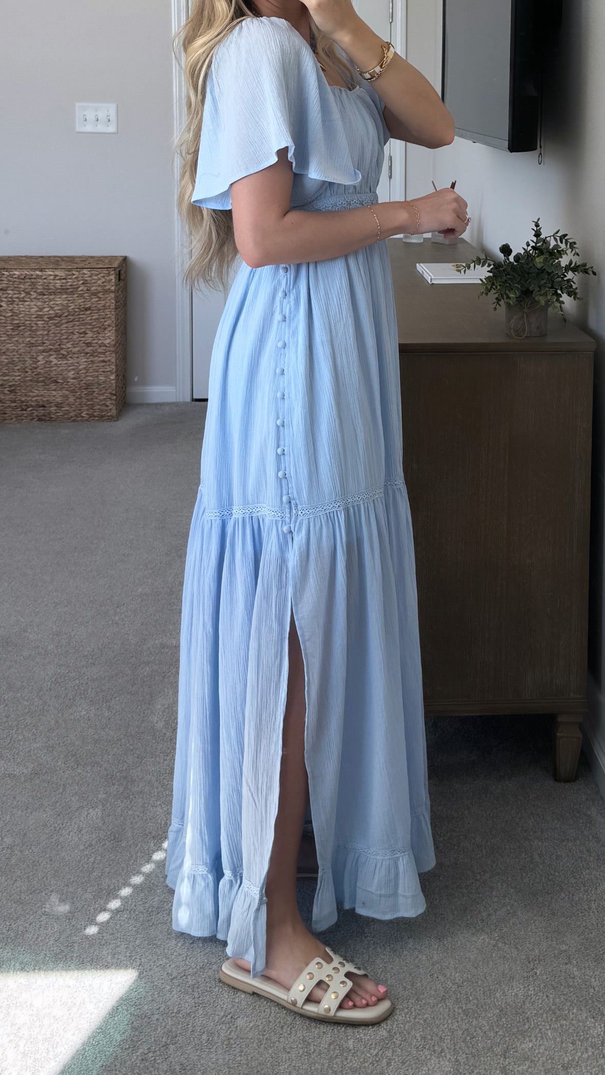 Lacey Maxi Dress / Blue