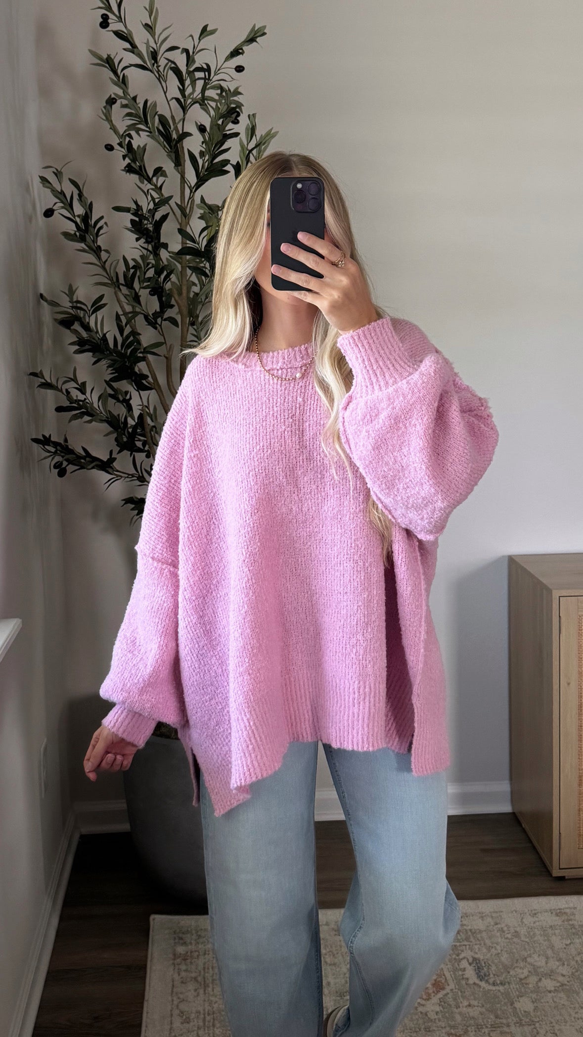 Oversized Sweater Pink – KAE Clothing