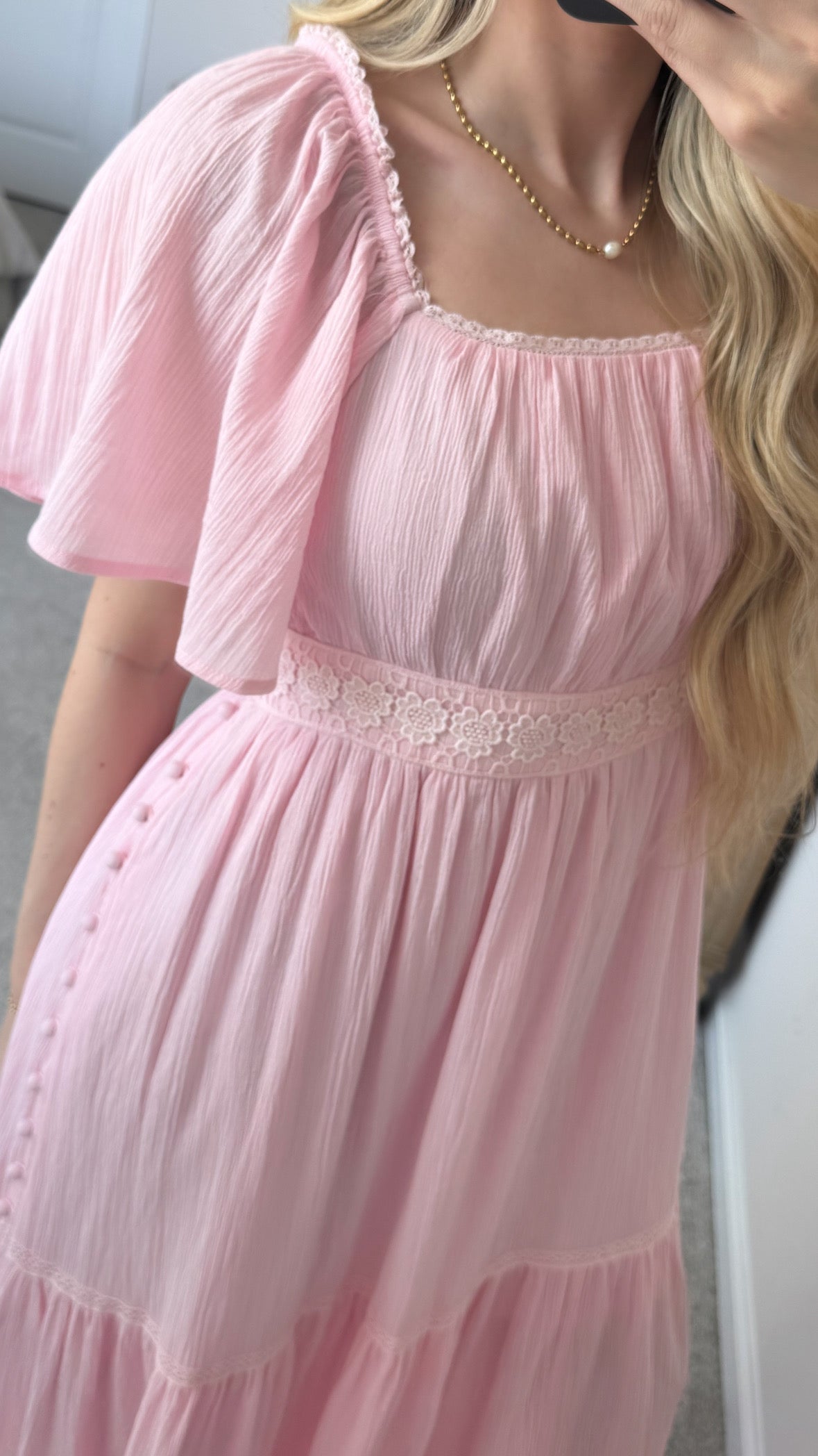 Lacey Maxi Dress / Pink