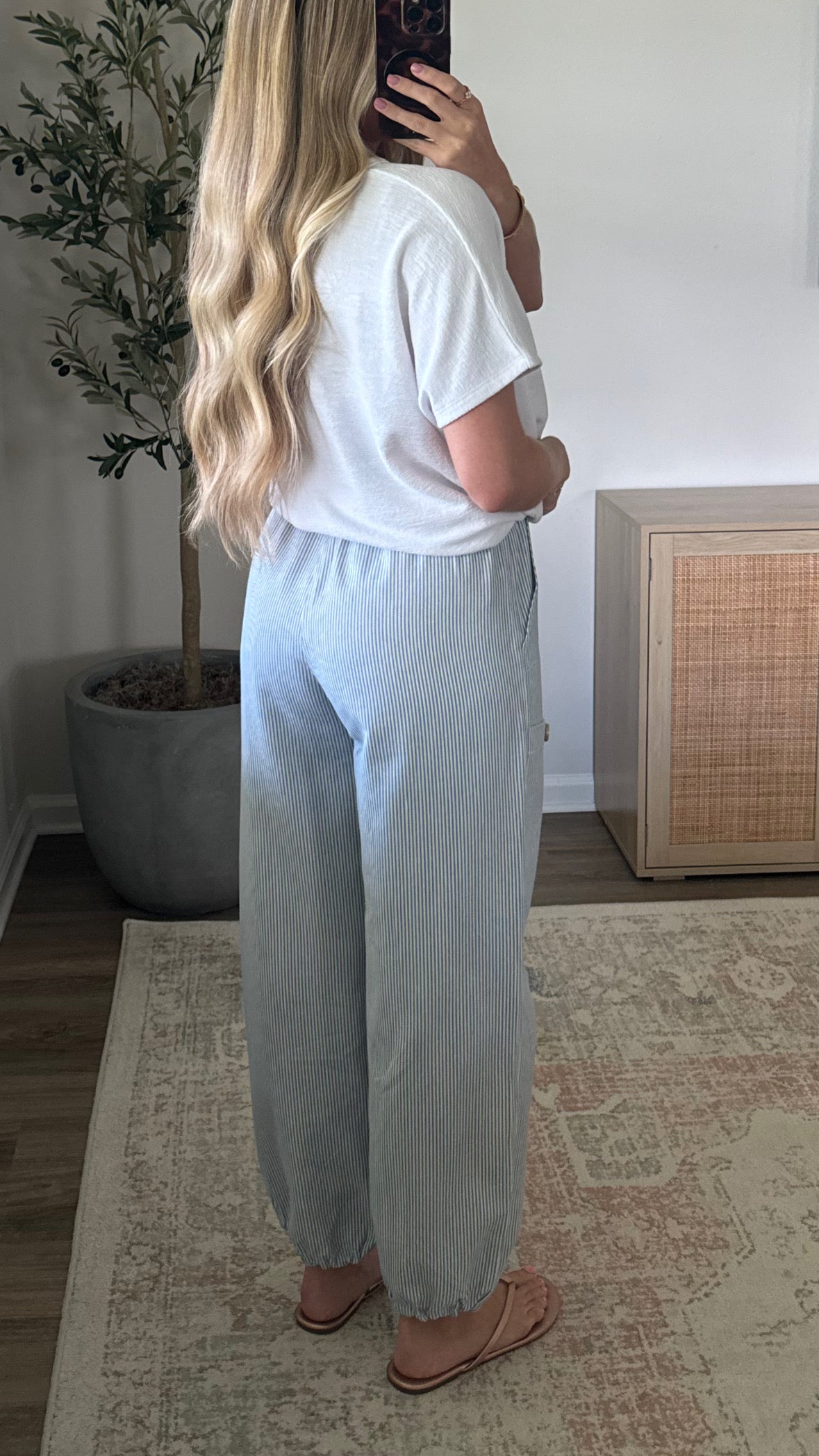 Sailor Striped Joggers / Blue