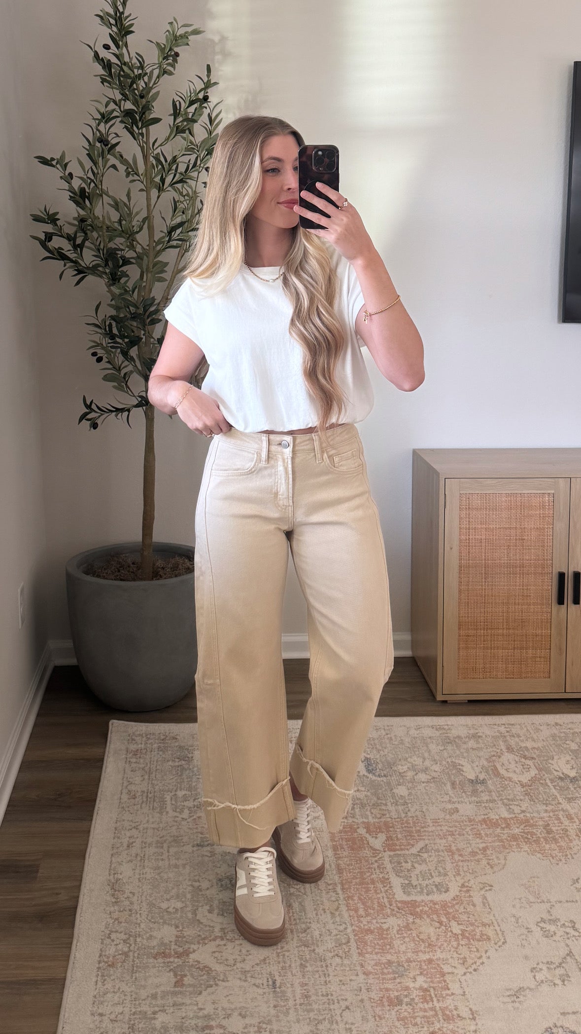 Clara Barrel Denim / Vanilla