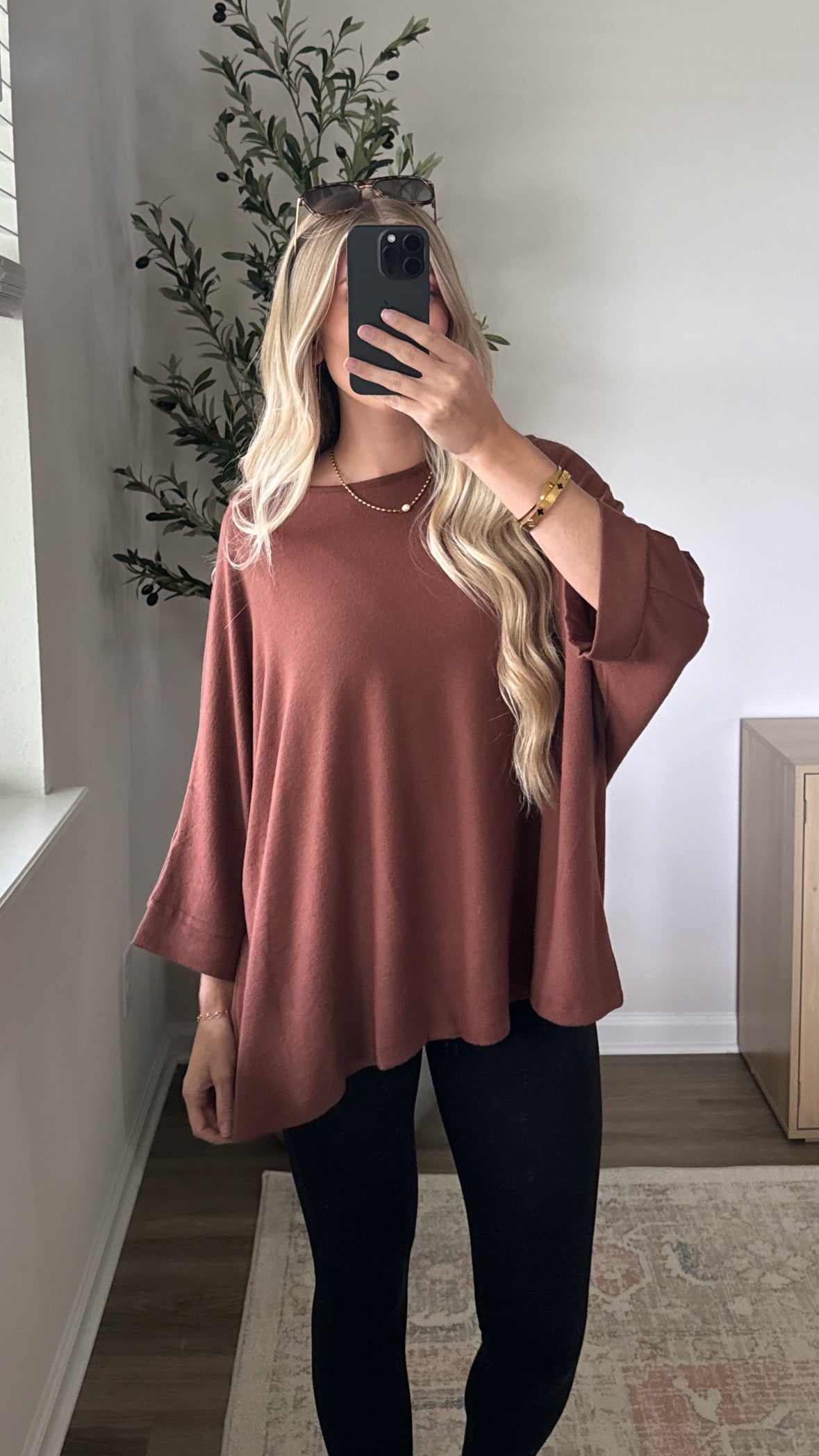 Oversized Butter Tee / Chestnut