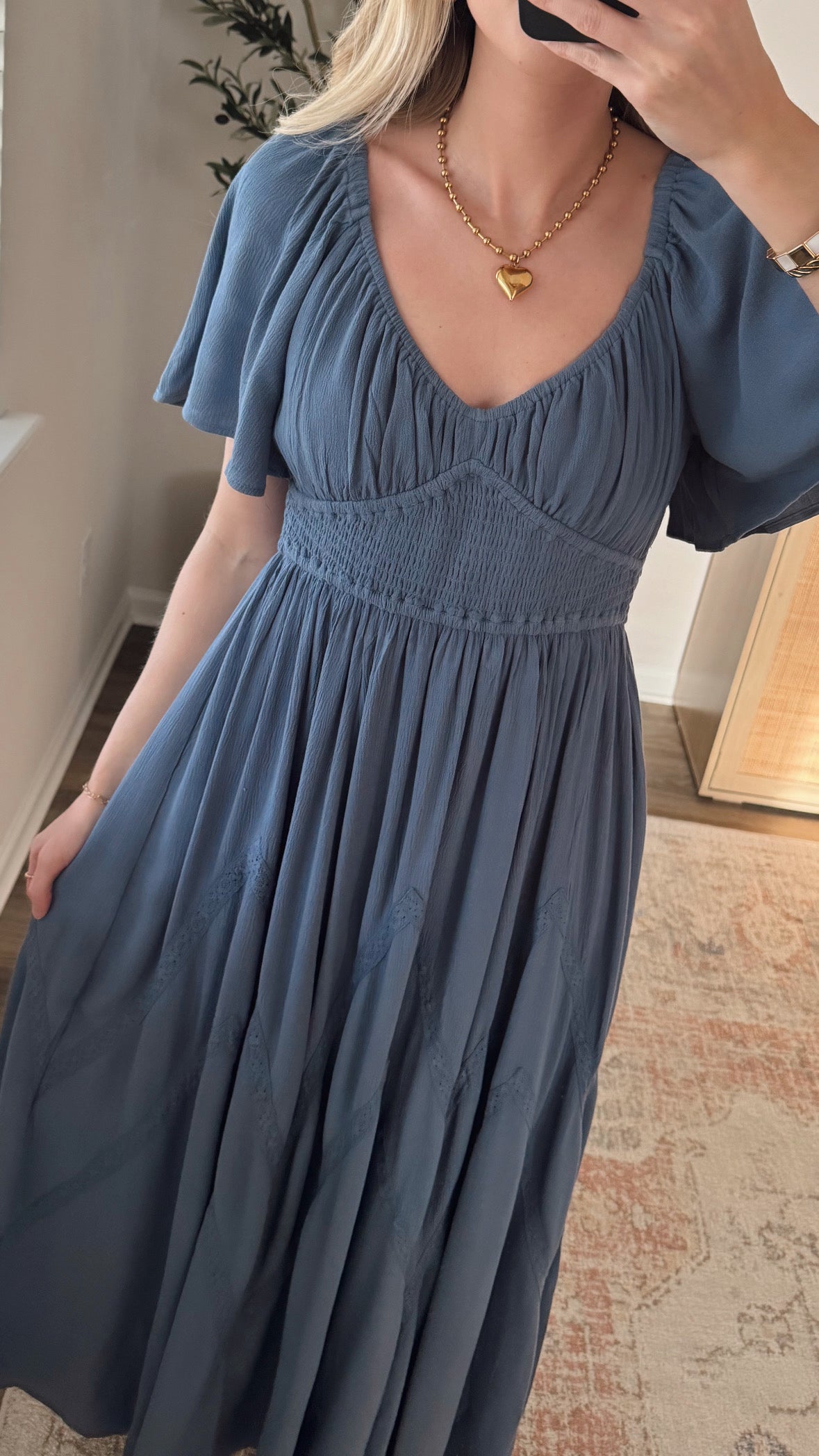 Haven Maxi Dress / Blue