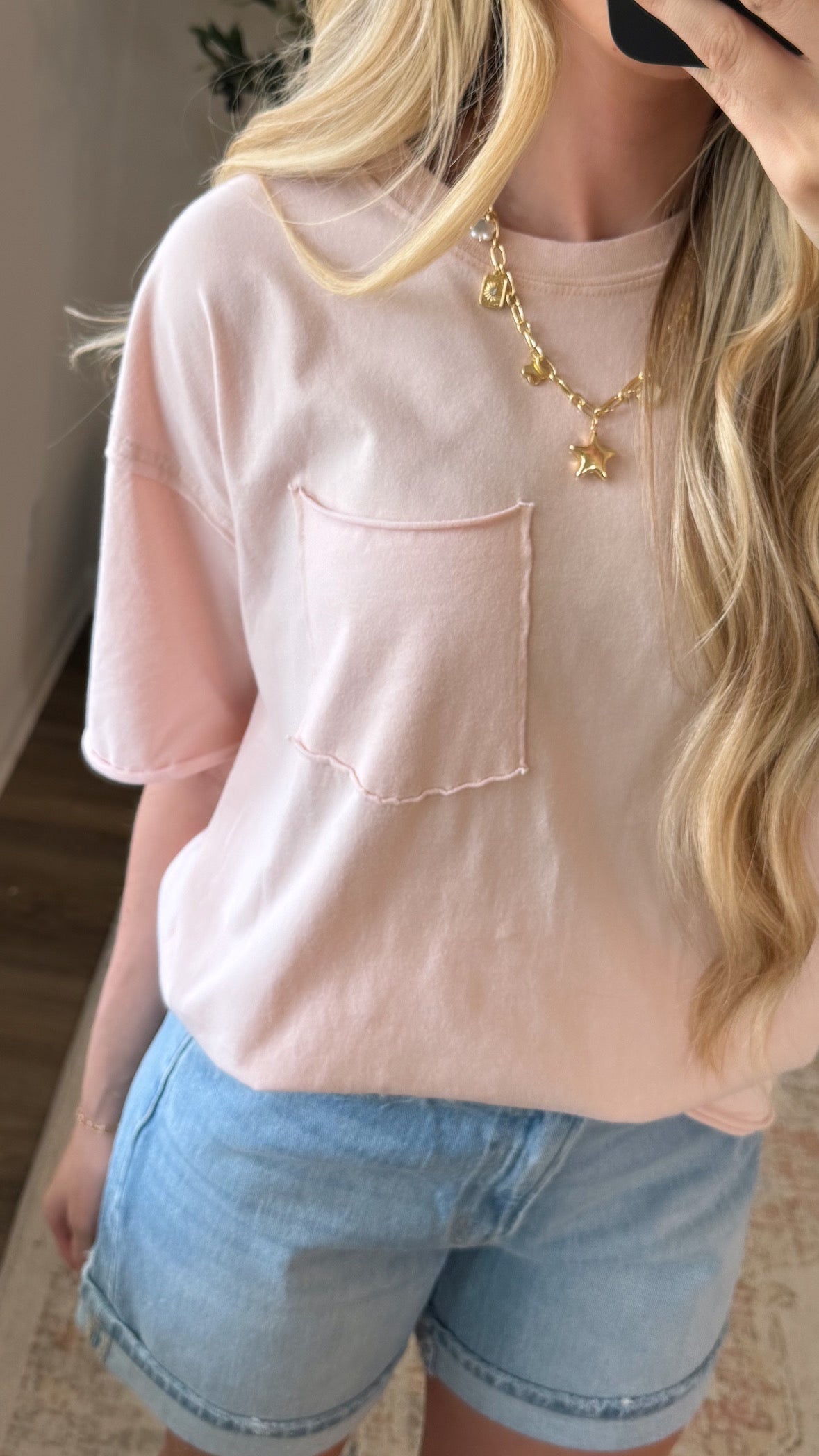 Parker Pocket Tee / Blush
