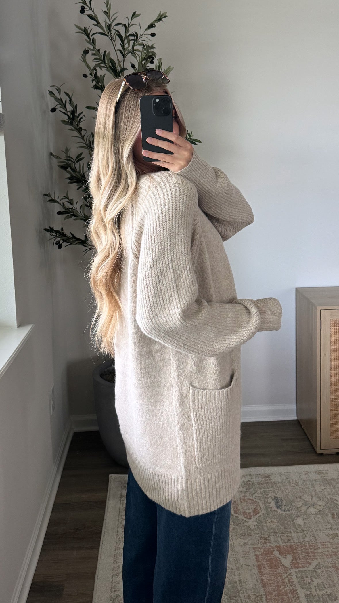 Palmer Knit Cardigan / Taupe