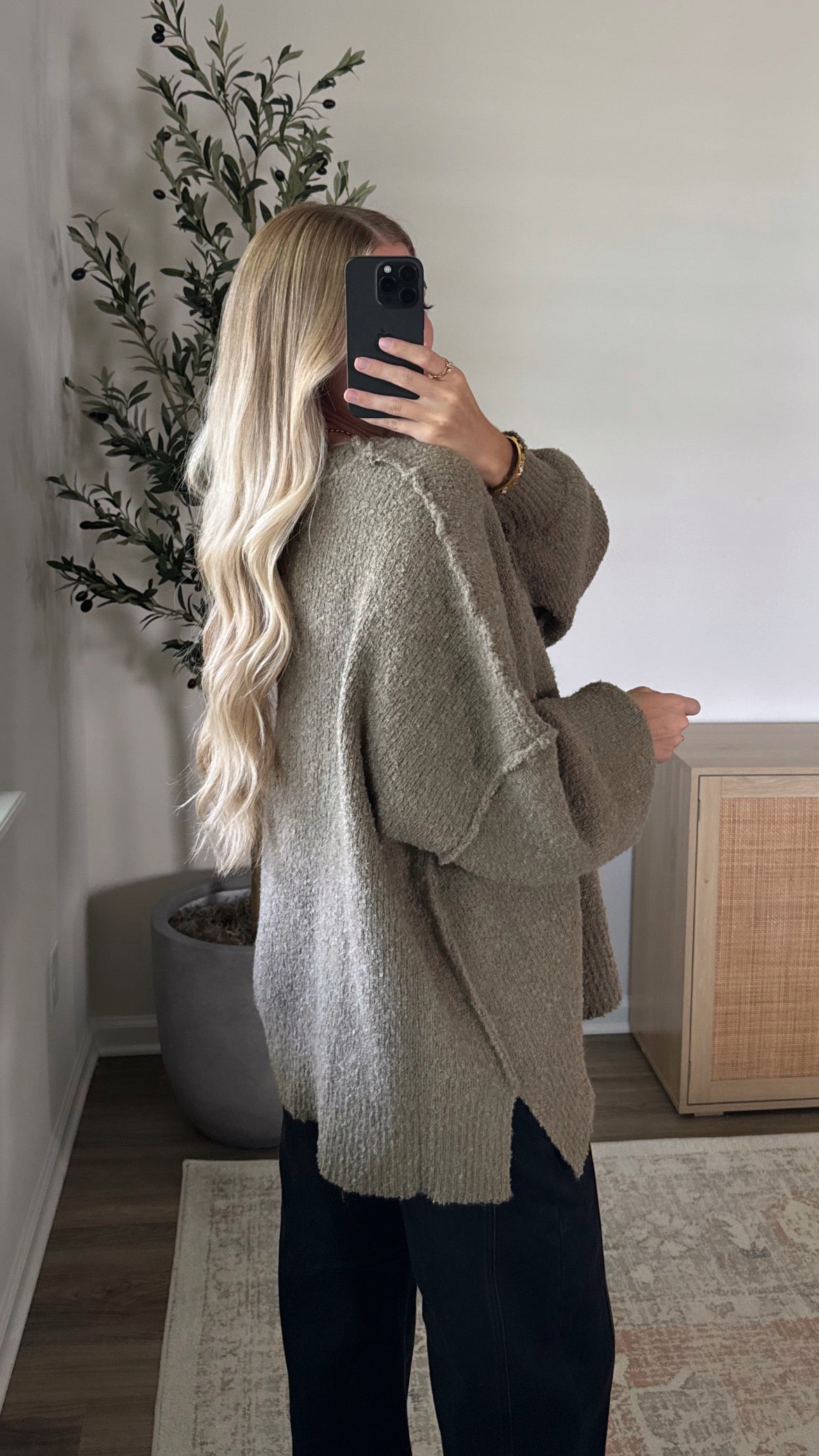 Oversized Sweater / Dusty Olive