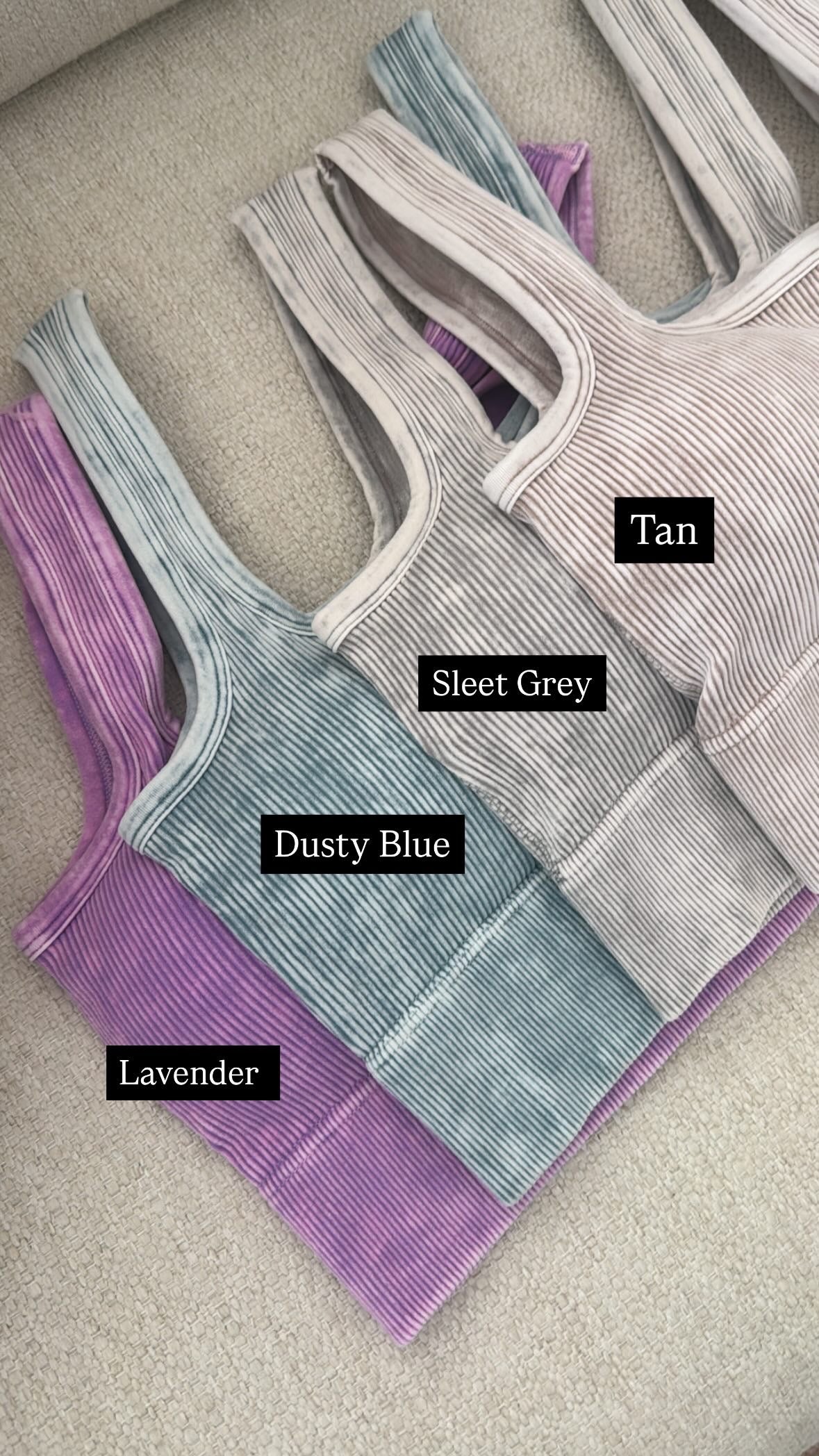4 Colors / Square Neck Butter Tank