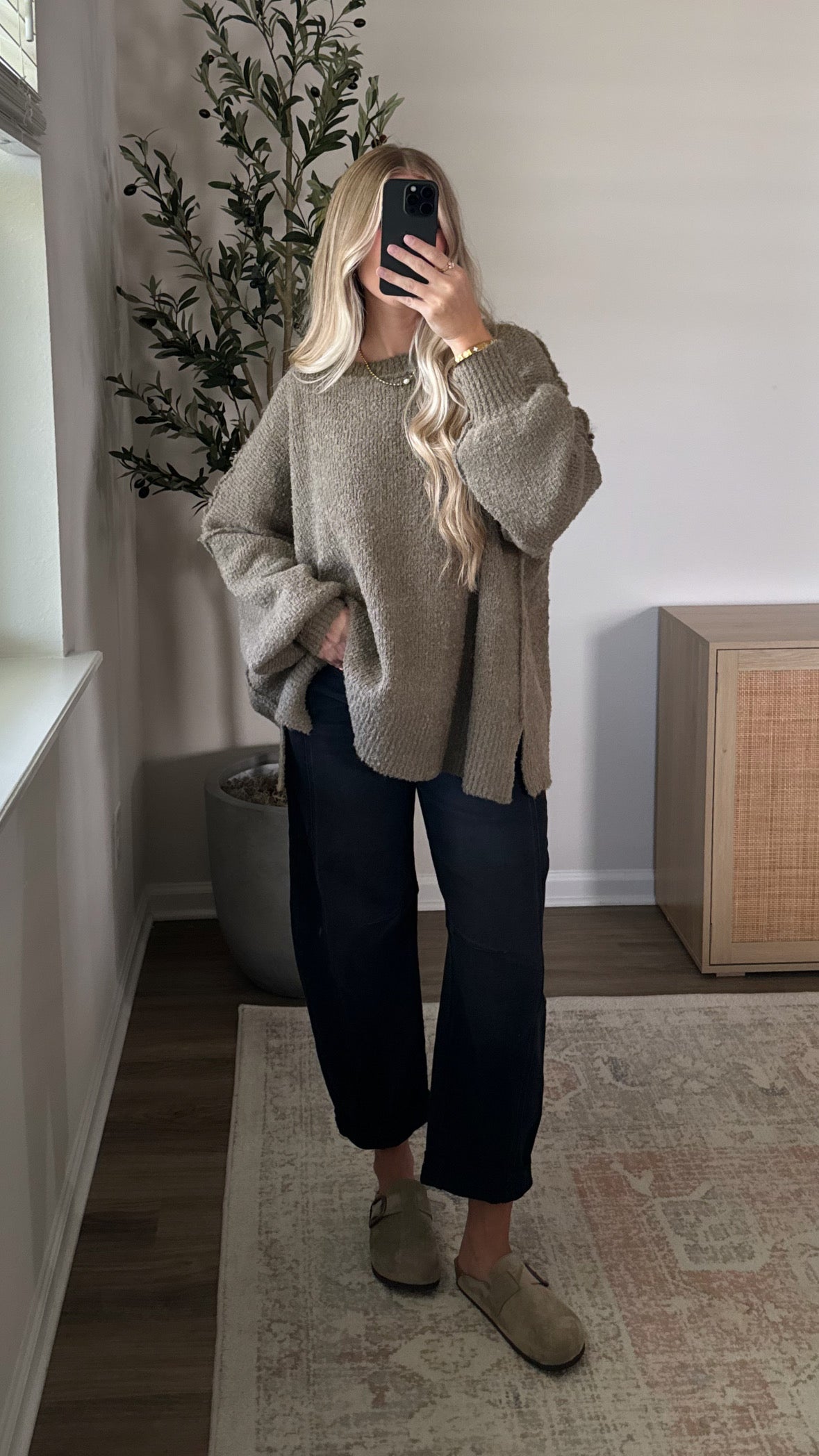Oversized Sweater / Dusty Olive