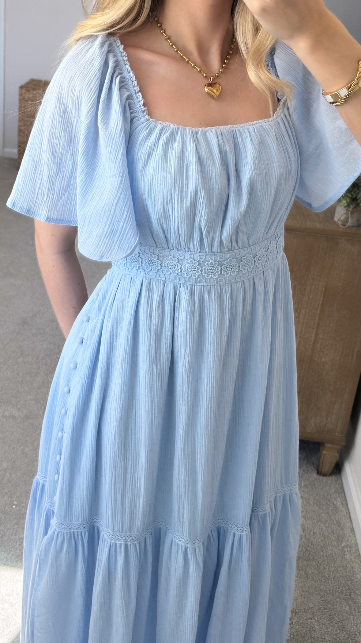 Lacey Maxi Dress / Blue