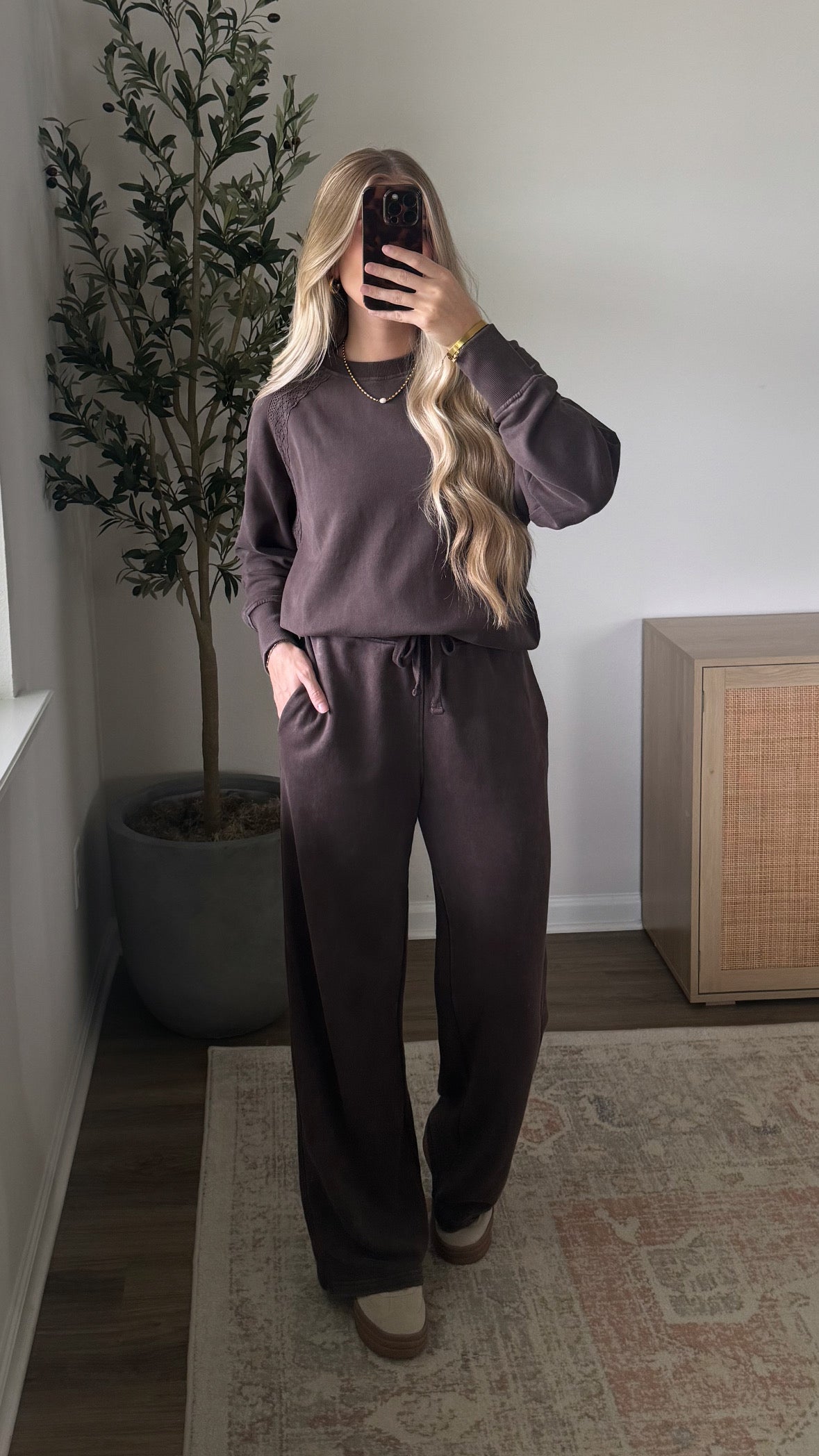 Maddie Sweatpants / Dark Brown