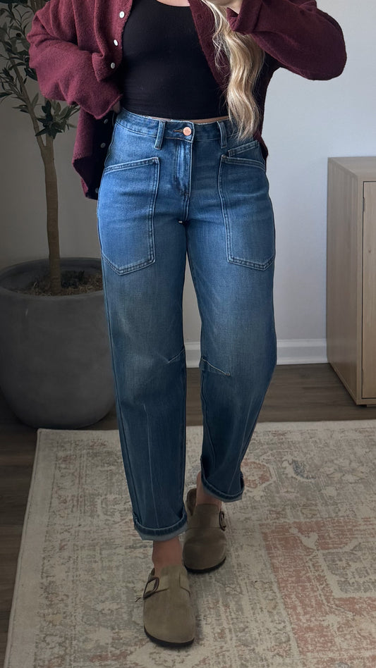 Patch Pocket Denim / Medium Wash