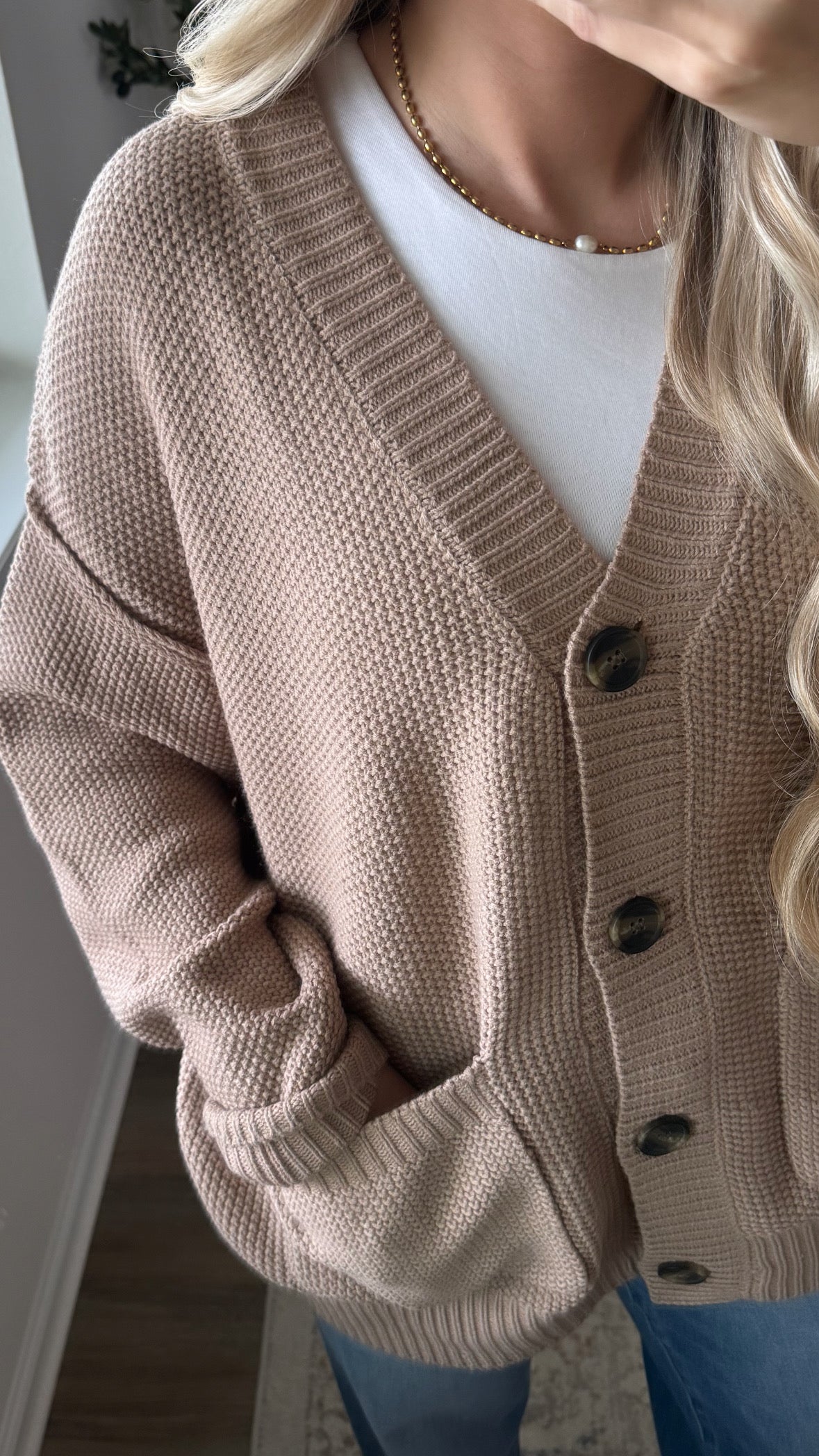 Skylar Waffle Cardigan