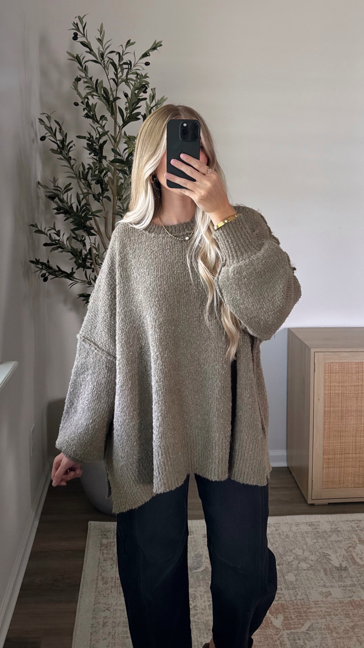 Oversized Sweater / Dusty Olive