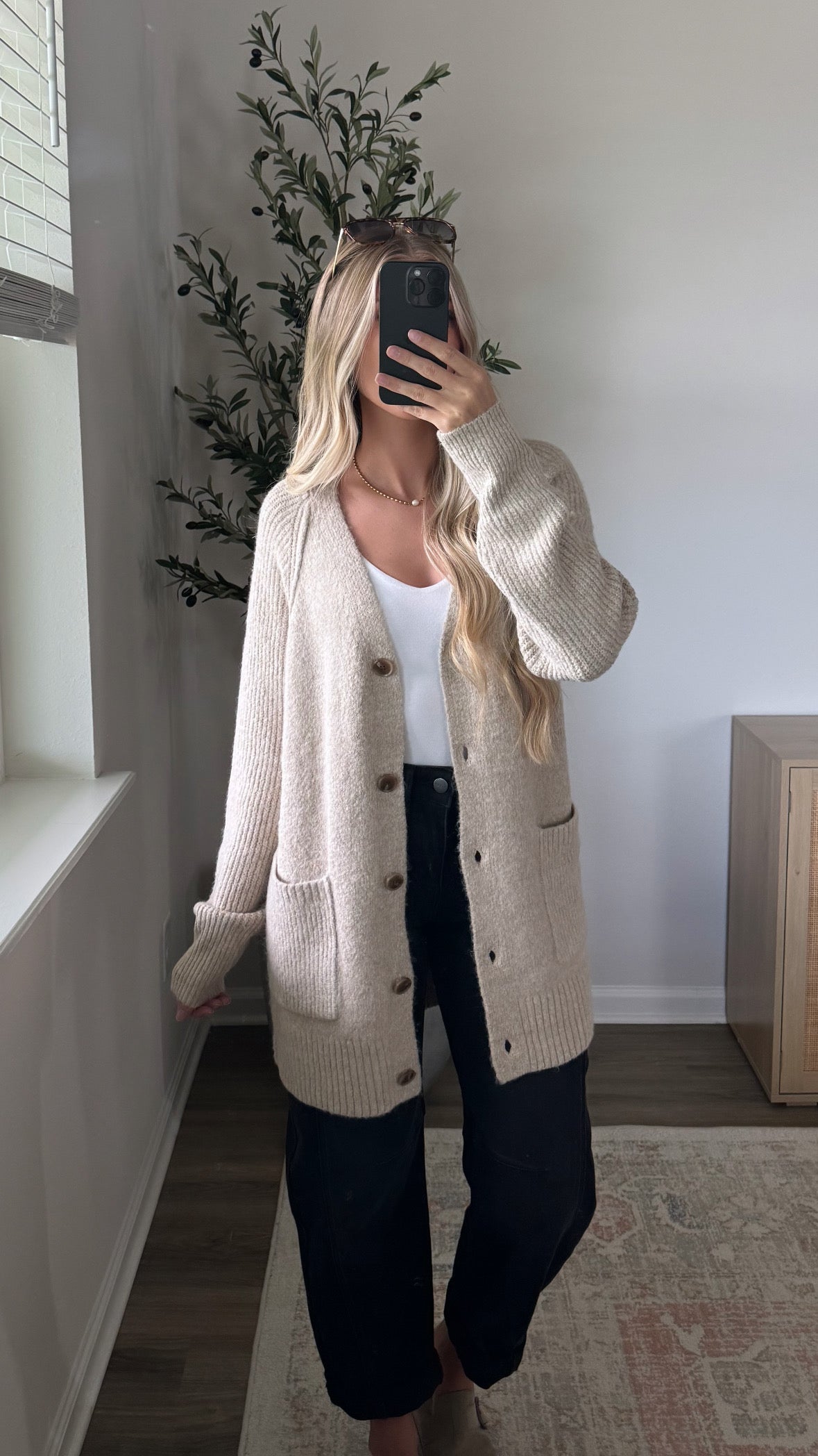 Palmer Knit Cardigan / Taupe