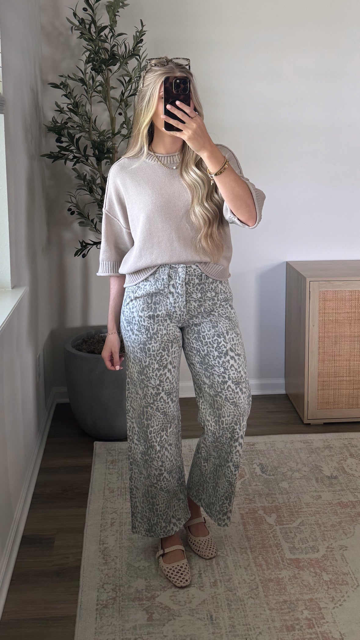 Autumn Short Sleeve Knit / Taupe