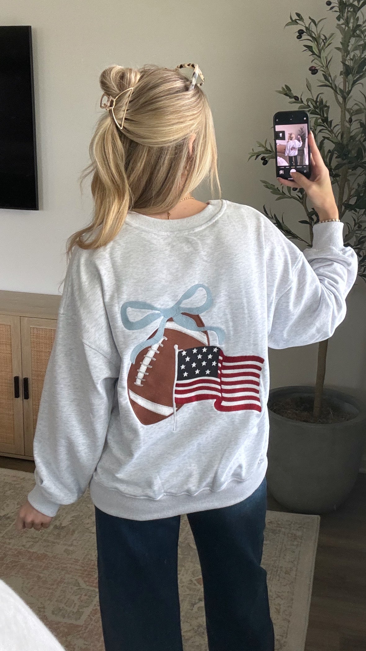 Embroidered Game Day Pullover