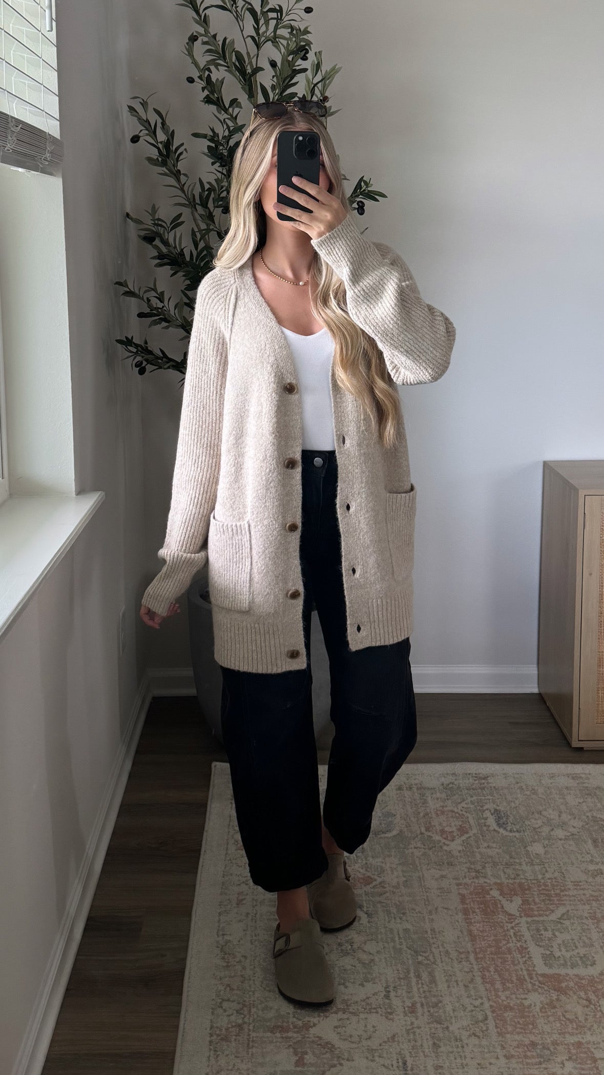 Palmer Knit Cardigan / Taupe