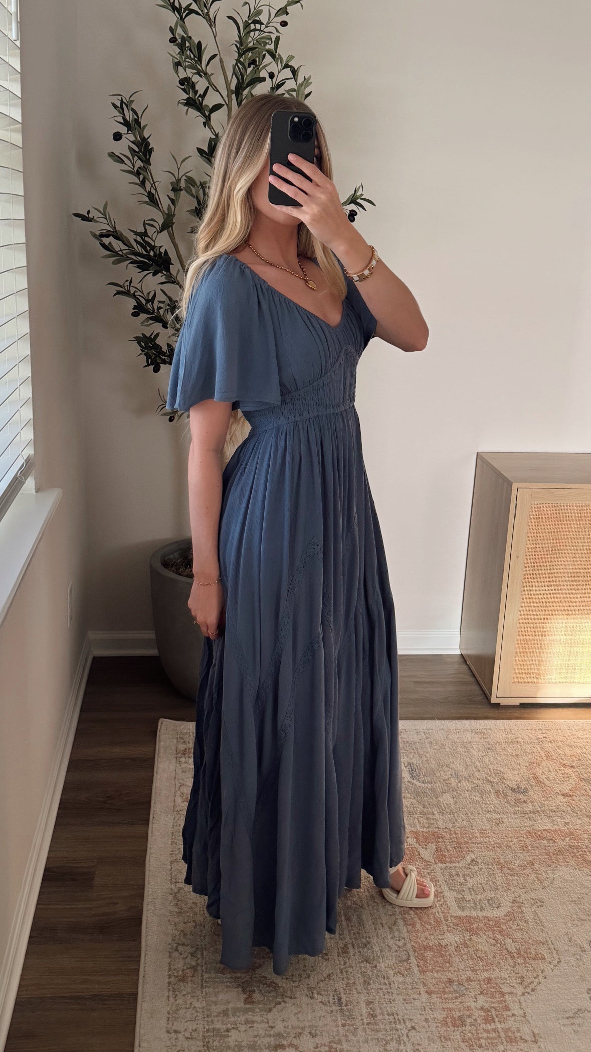 Haven Maxi Dress / Blue