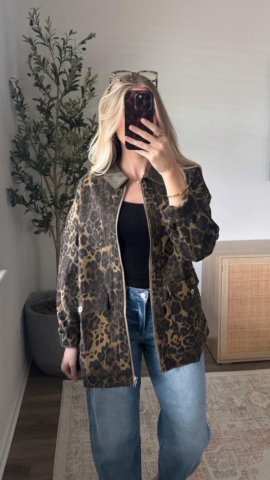 Leopard Barn Jacket