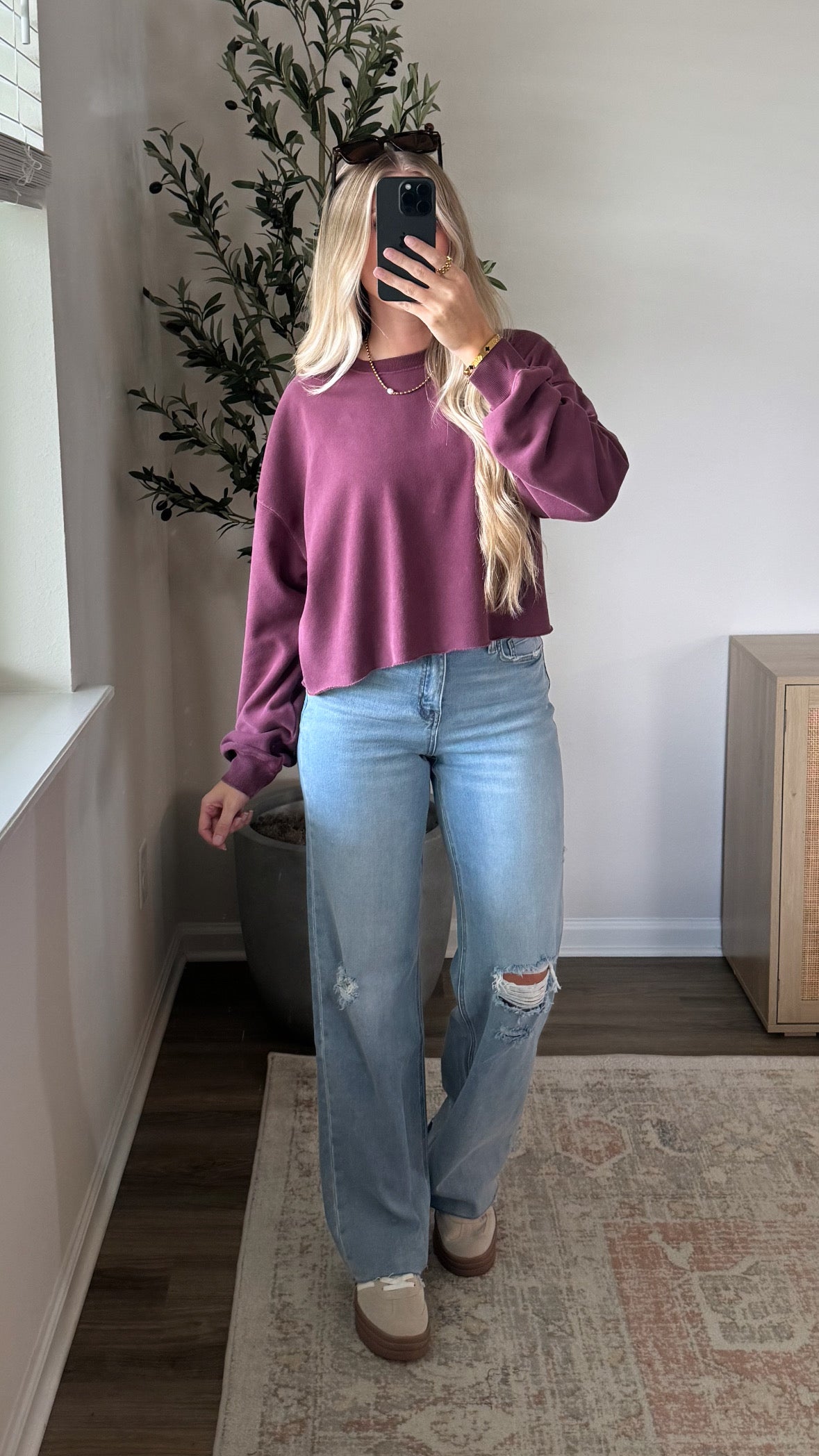 Dark Cherry Crewneck