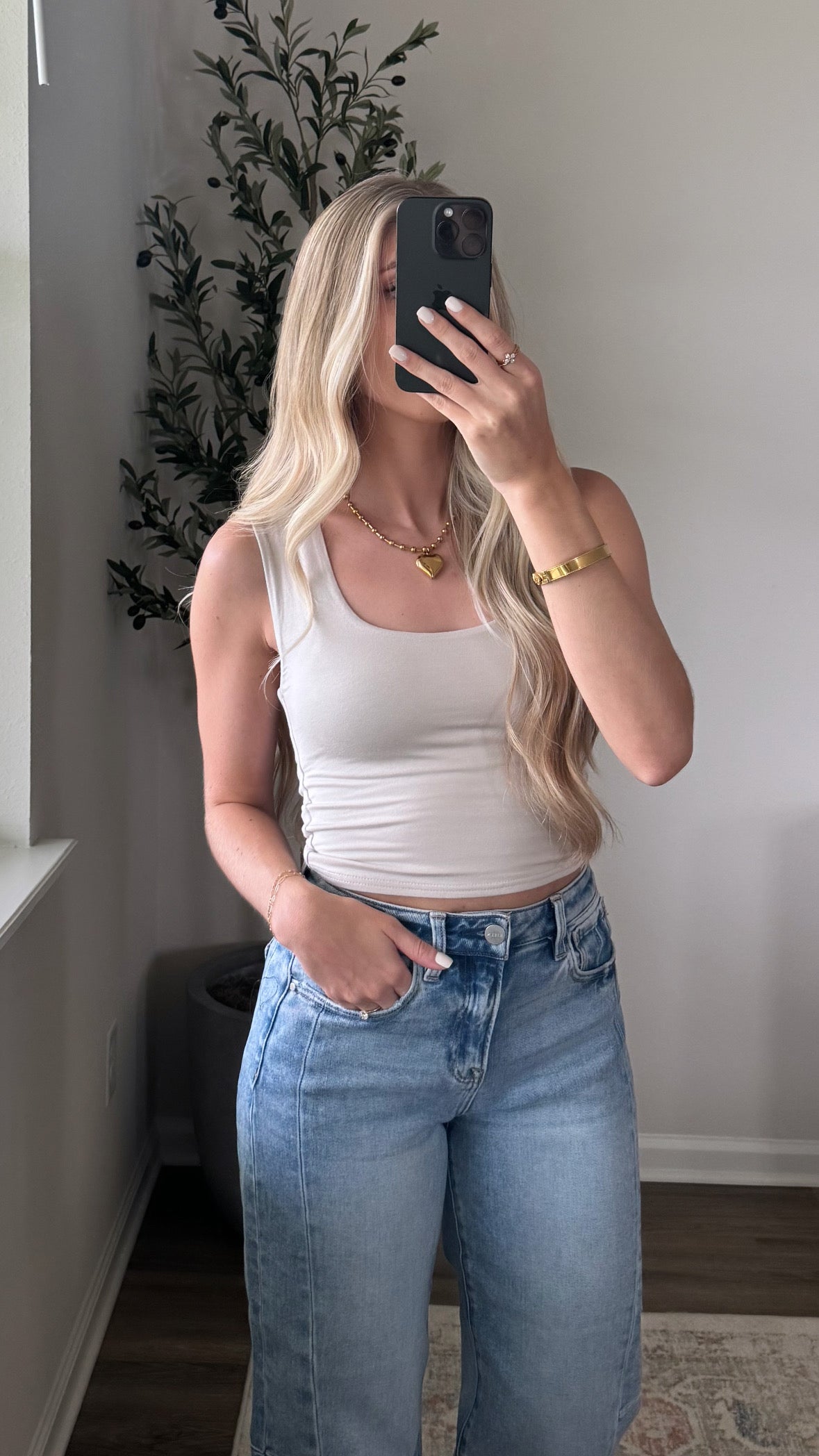 4 Colors / Cropped Double-Lined Basic