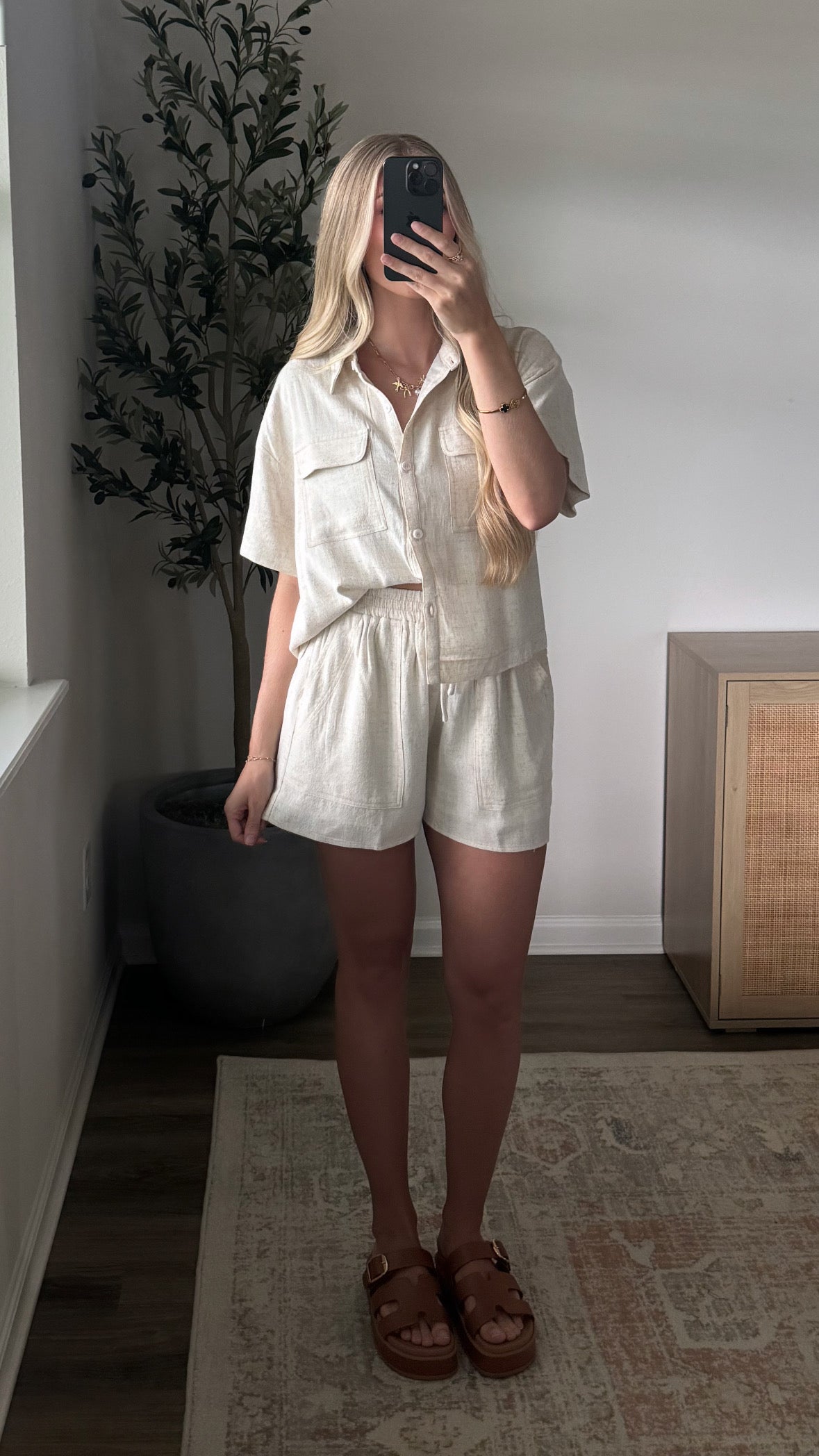 Teddy Shorts Set / Natural