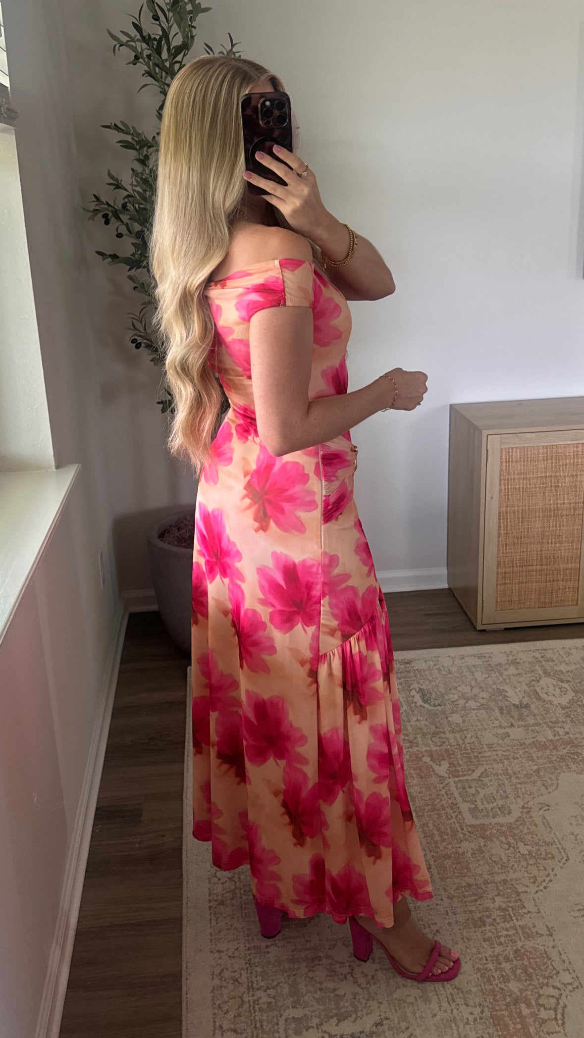 Sunburst Floral Maxi / Pink