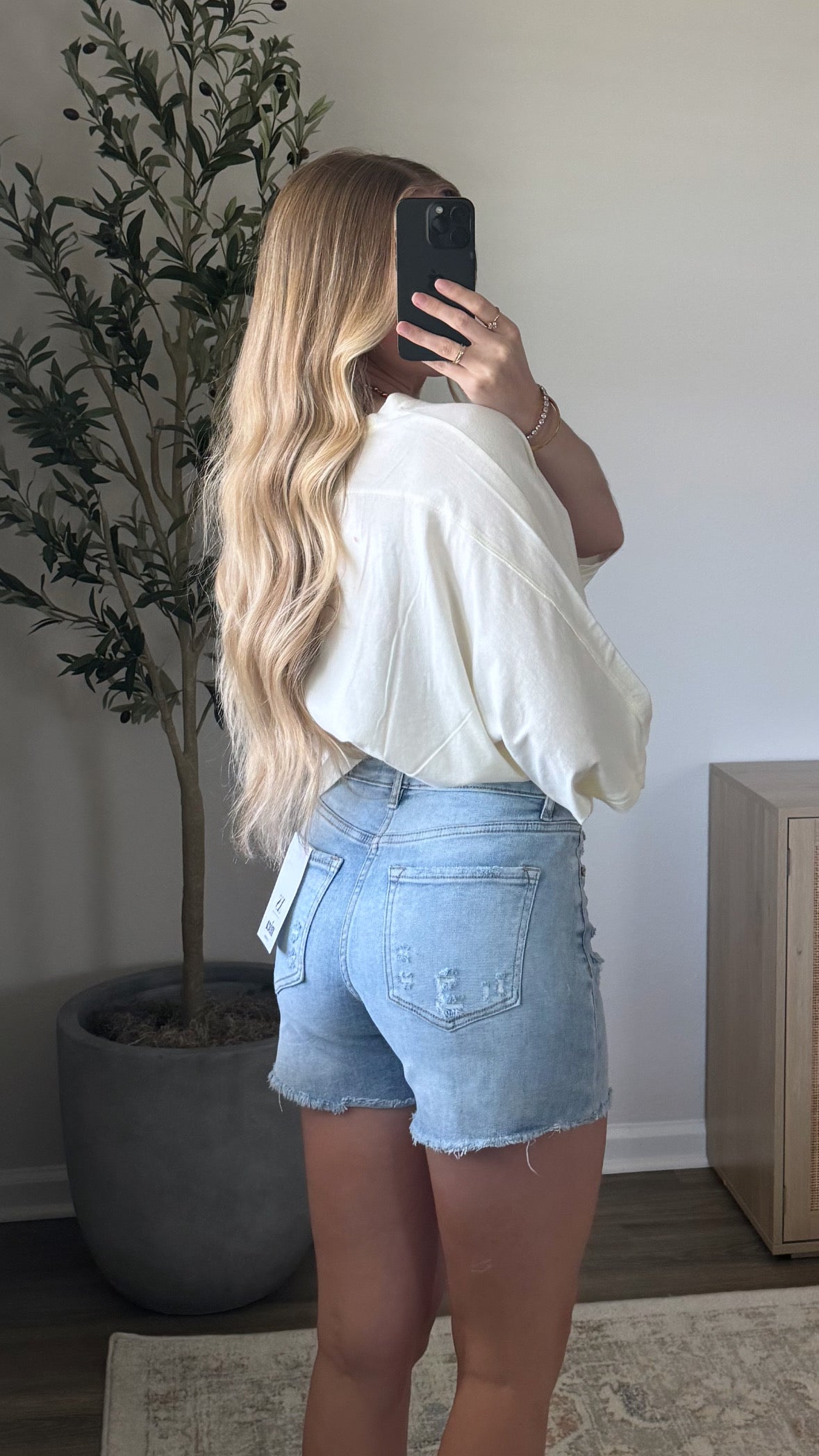 Olivia Denim Shorts / Light Wash