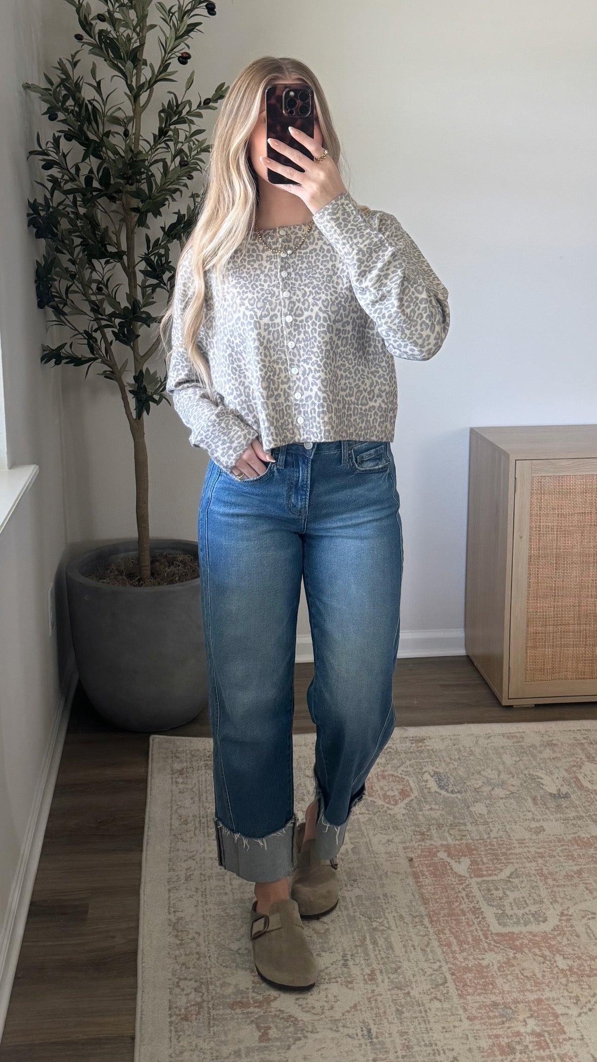 Lightweight Leopard Cardigan