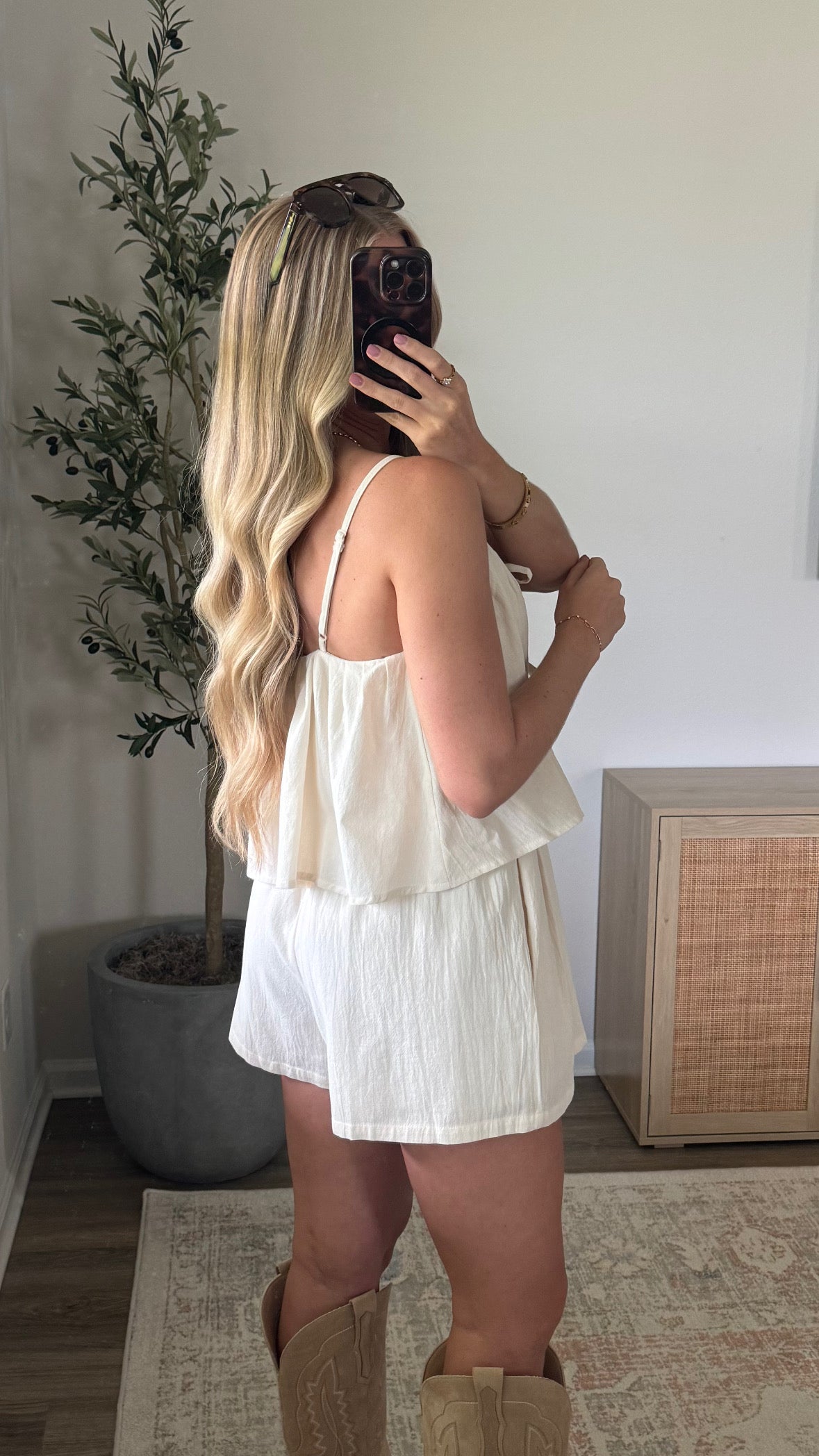 Montana Flowy Romper / Cream