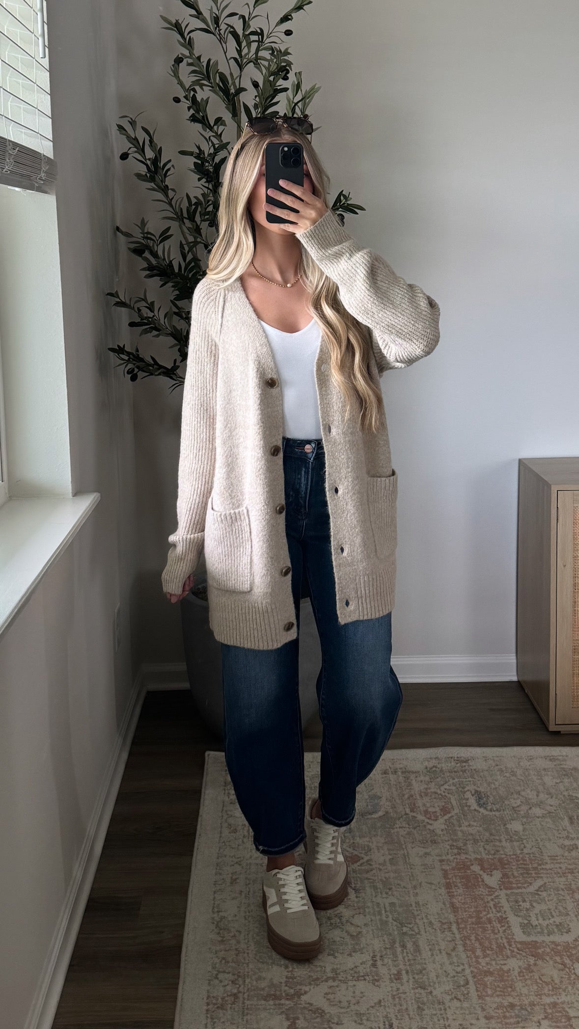 Palmer Knit Cardigan / Taupe