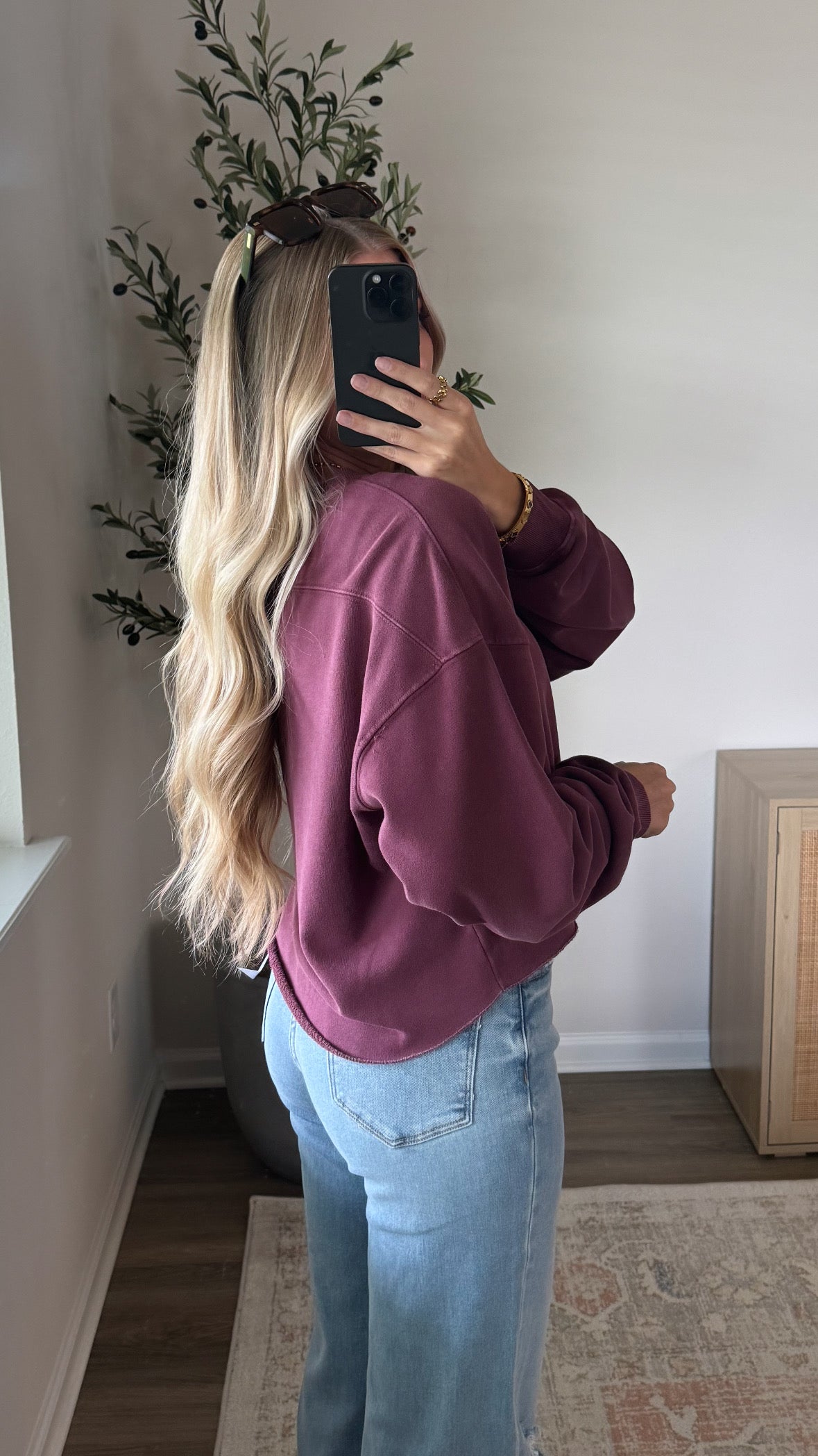 Dark Cherry Crewneck