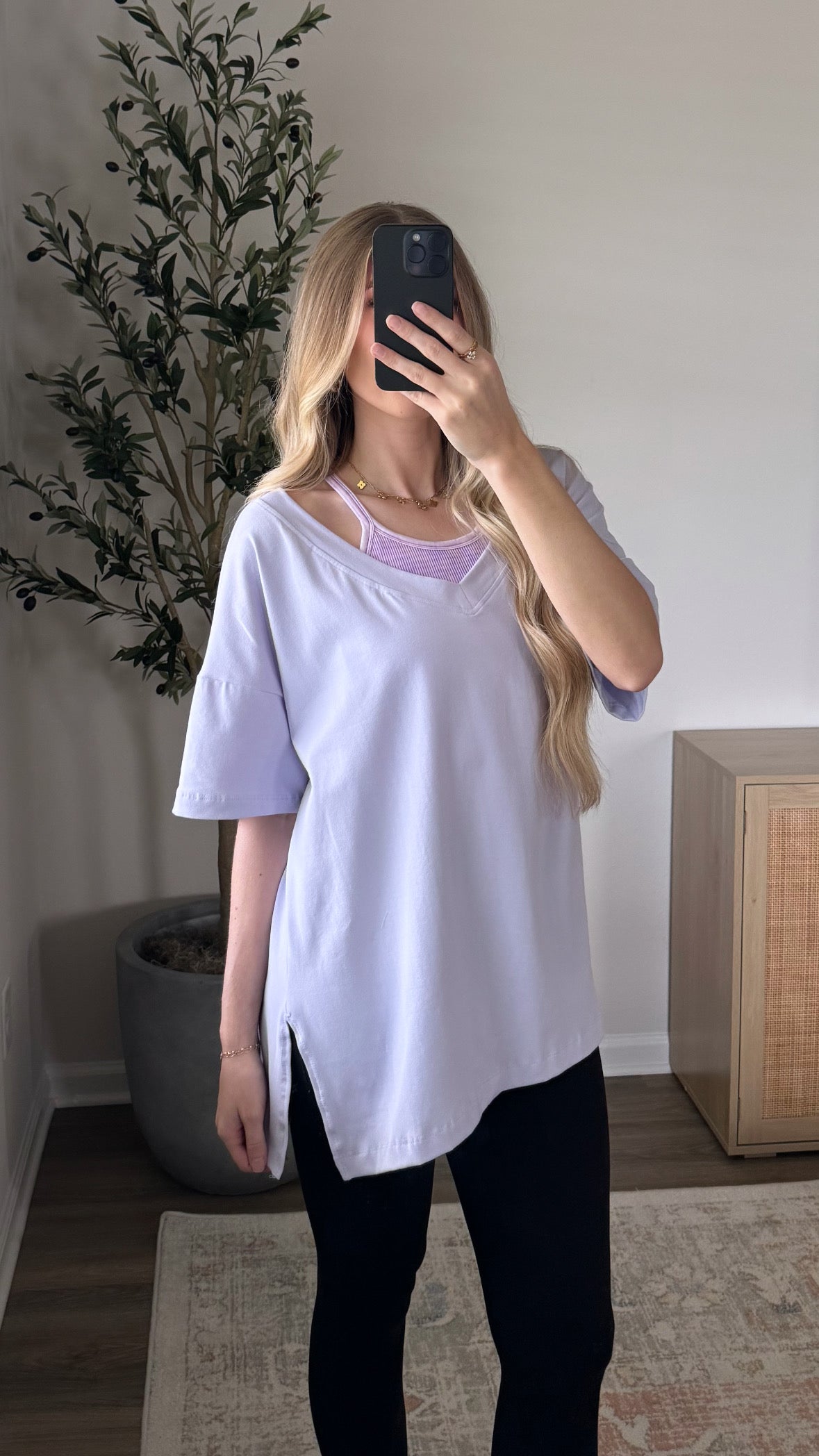 Saturday Oversized Tee / Lavender