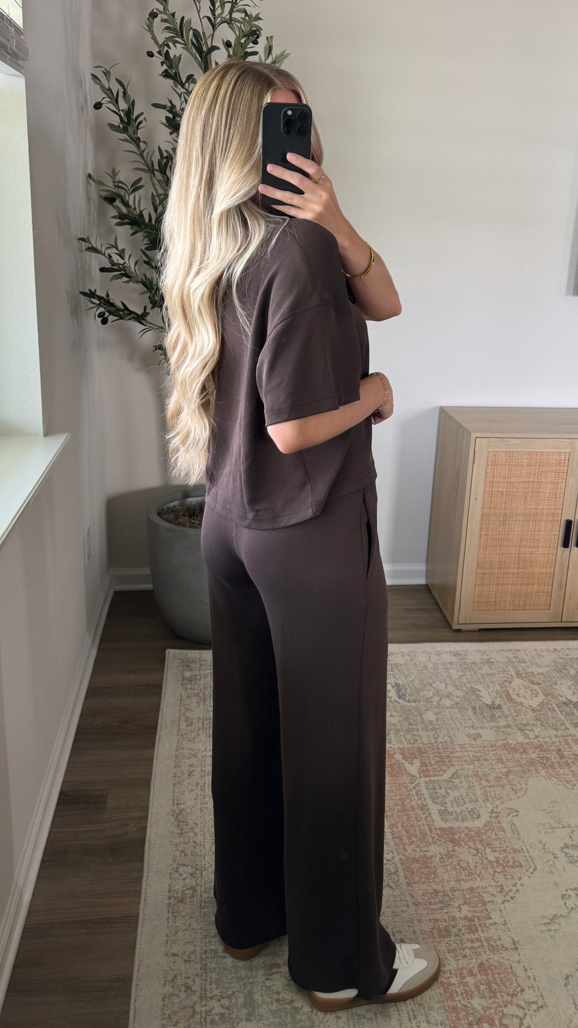 Malibu Scuba Pants Set / Chocolate