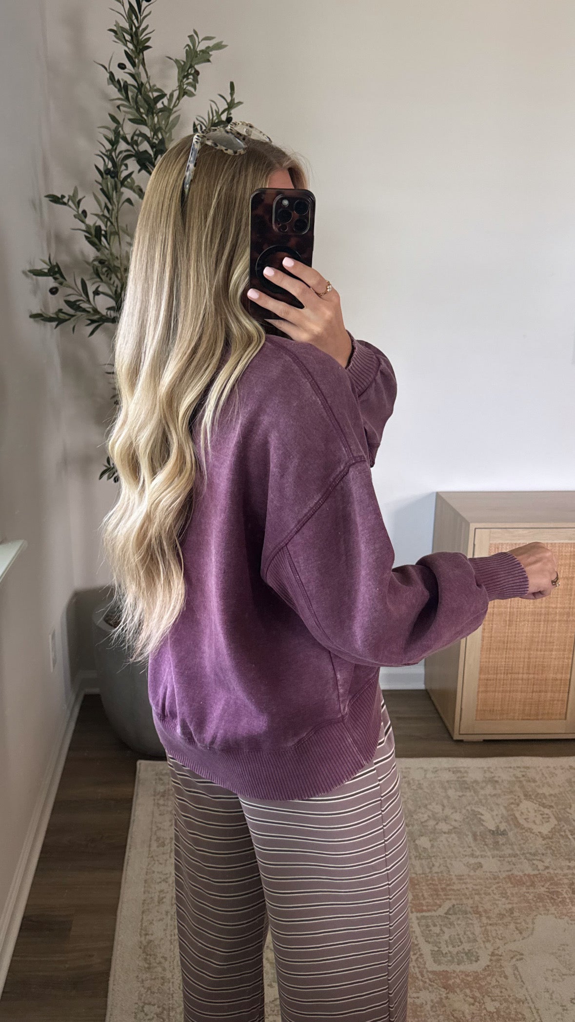 Everyday Fleece Pullover / Dark Cherry