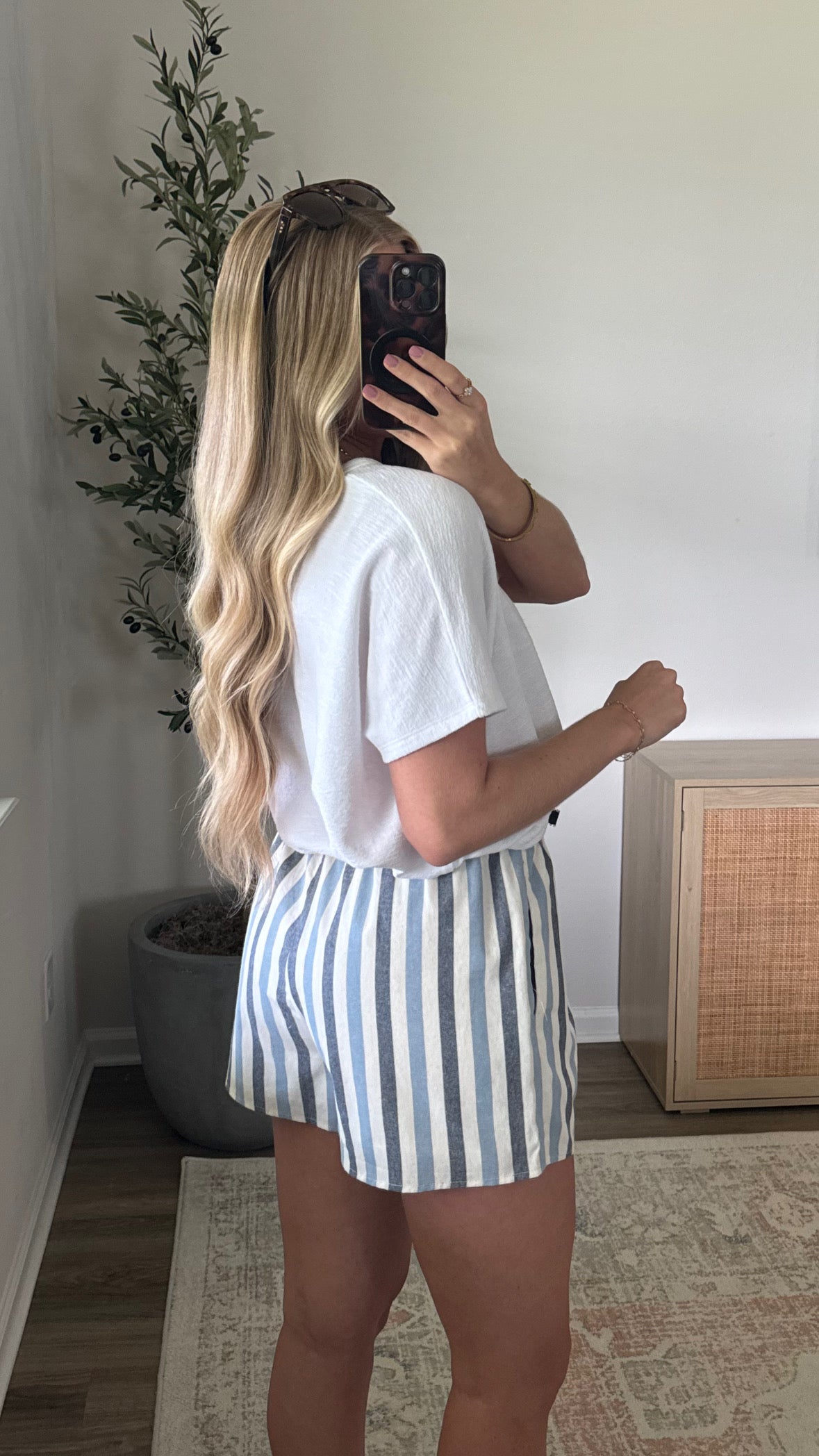 Harbor Striped Shorts / Blue