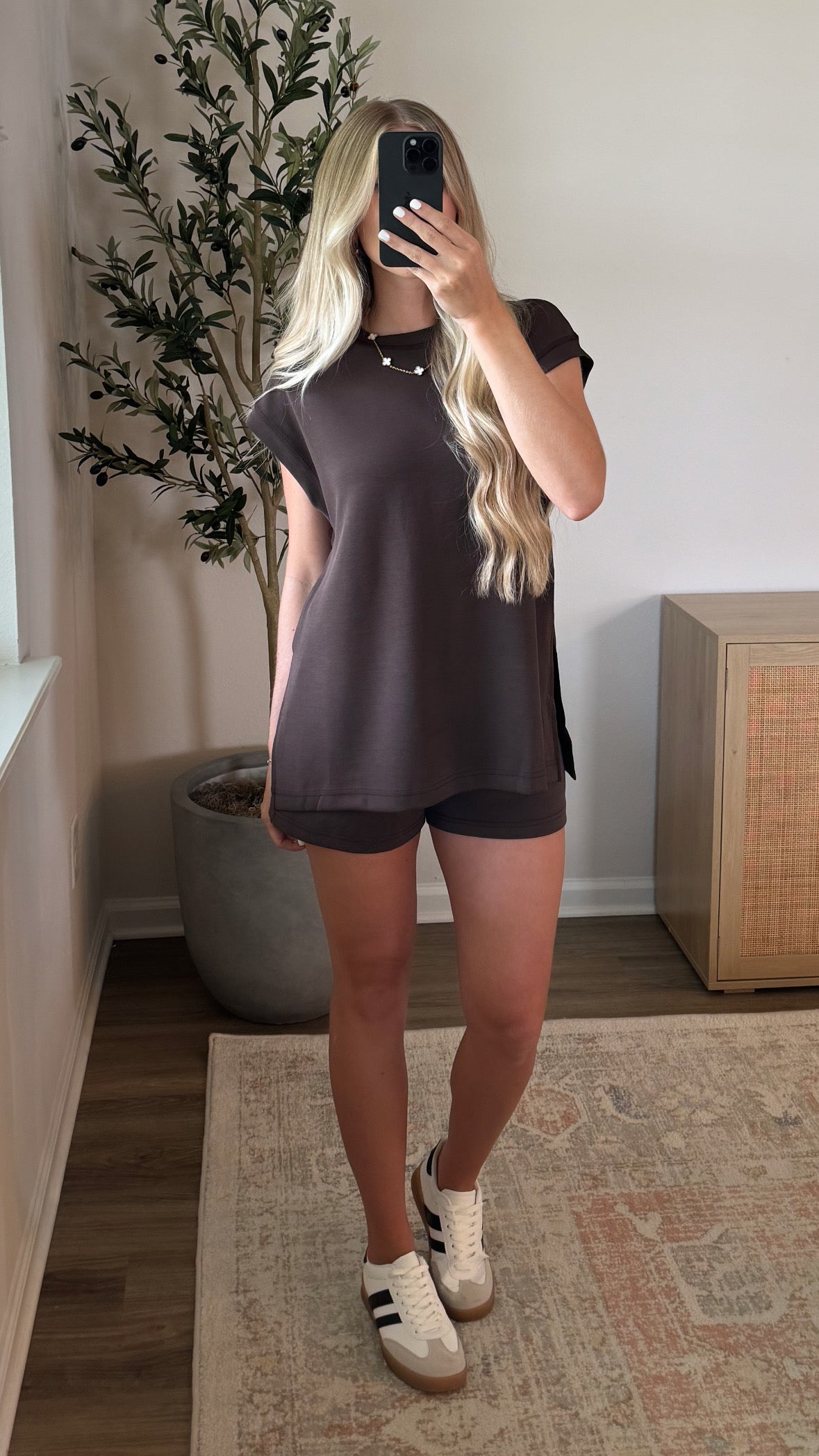Malibu Scuba Shorts Set / Chocolate